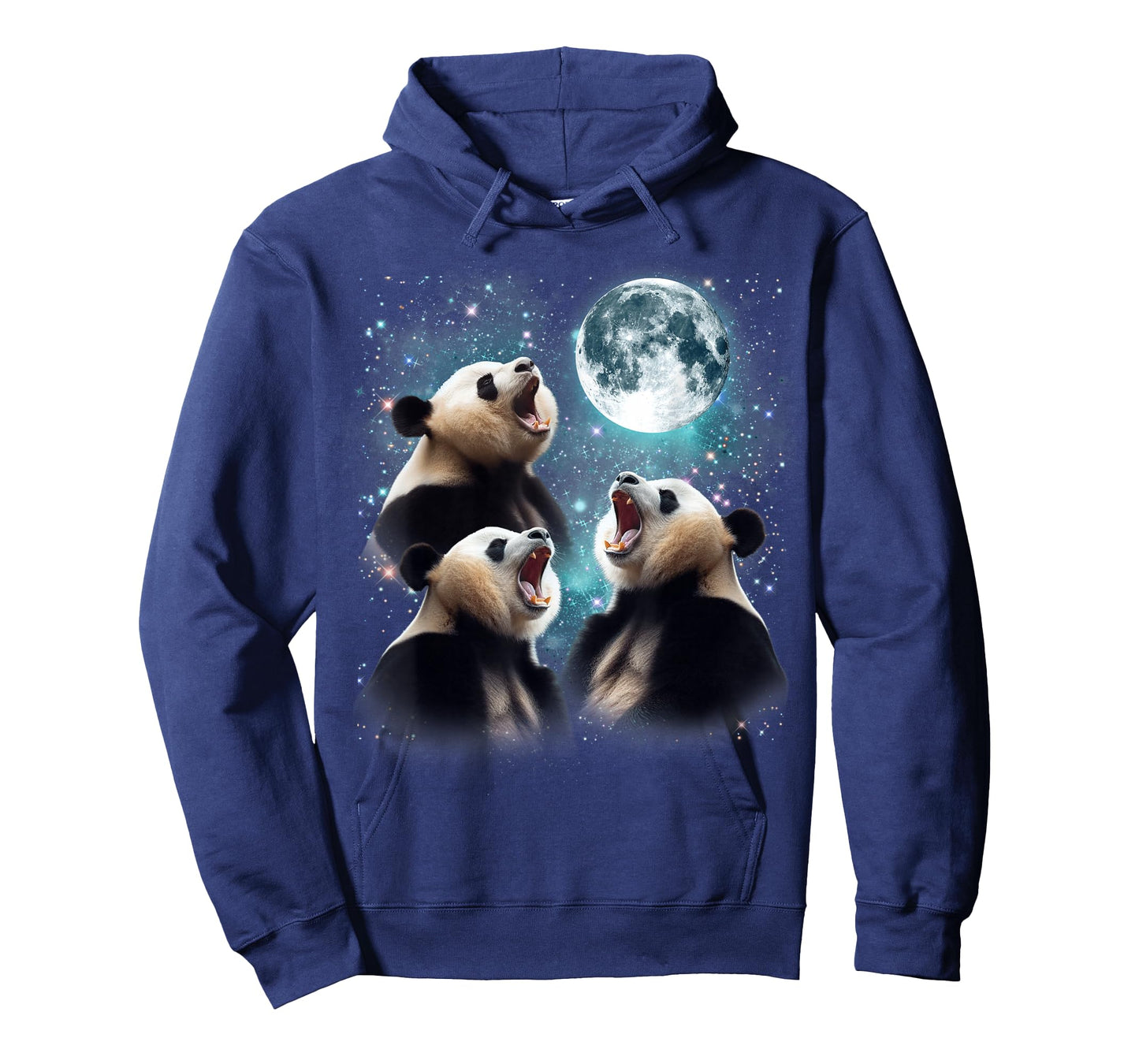 3 Panda Moon Howling Panda Head Funny For Men, Women, Kid T-Shirt