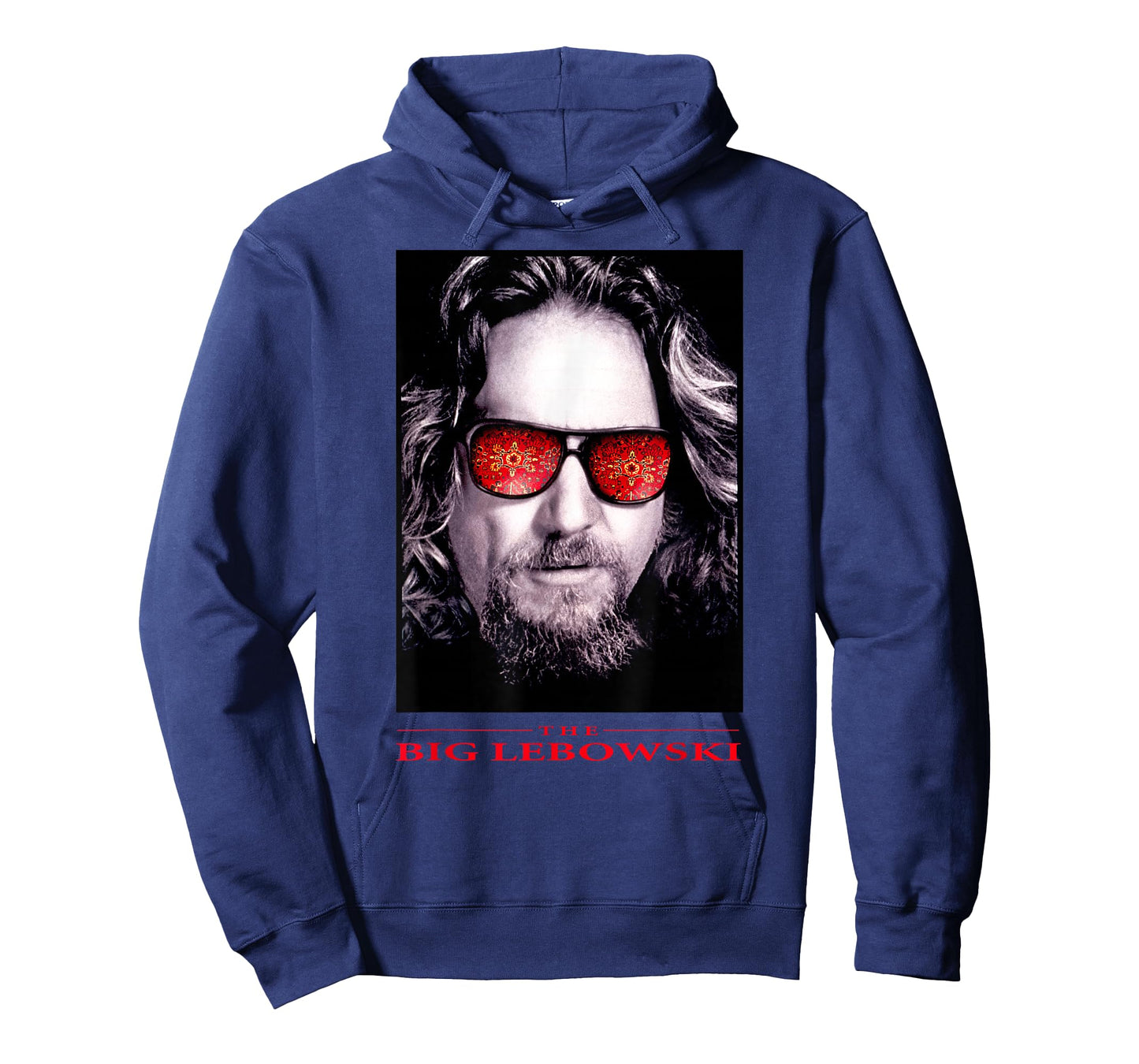 Big Lebowski Big Face Red Glasses Poster Graphic T-Shirt T-Shirt