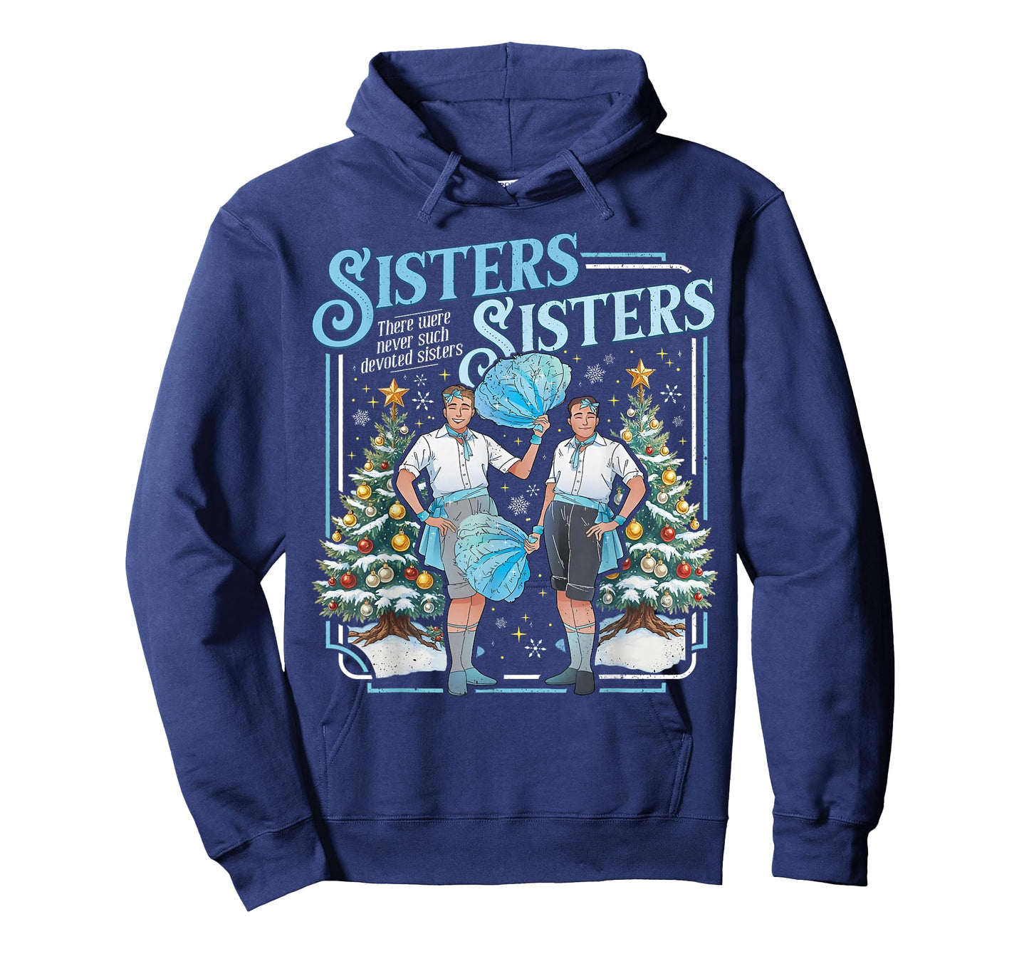 Devoted Sisters White Xmas Merry Christmas Snowflake Holiday T-Shirt