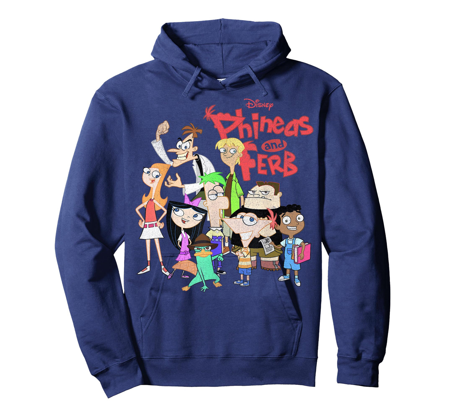 Disney Phineas and Ferb The Group Logo T-Shirt Small
