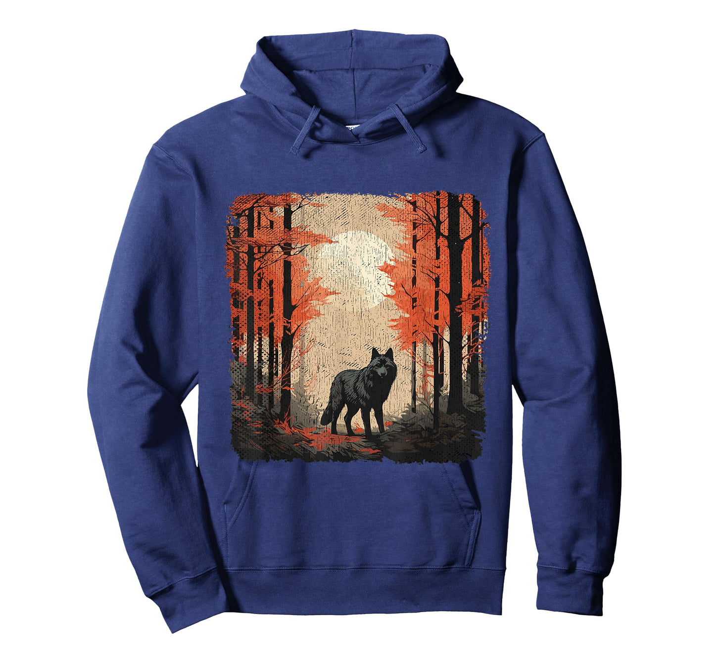 Nature Forest Women Landscape Men Children Full Moon Wolf T-Shirt