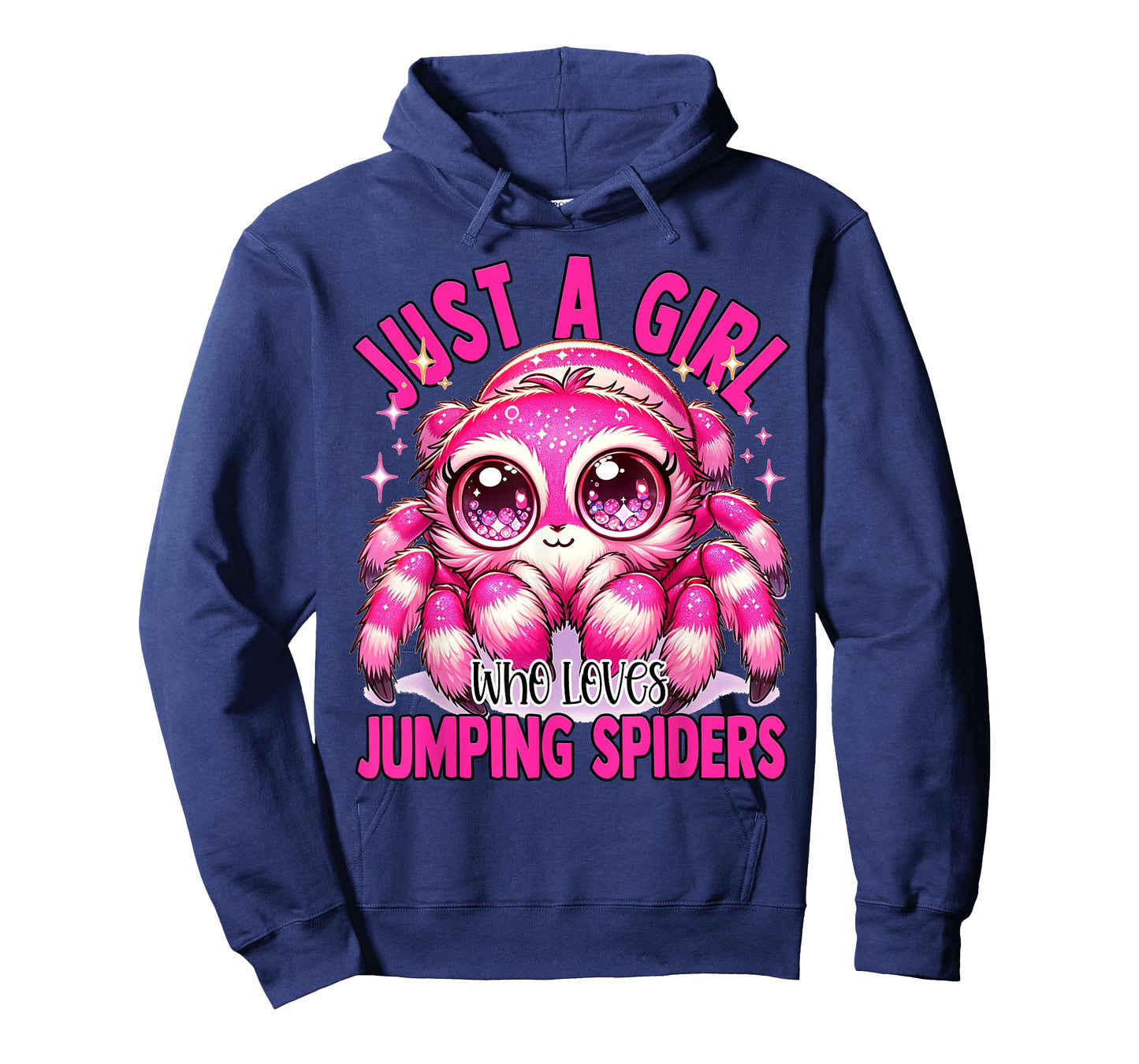 Just a Girl Who Loves Jumping Spiders Kids Pink Salticidae T-Shirt