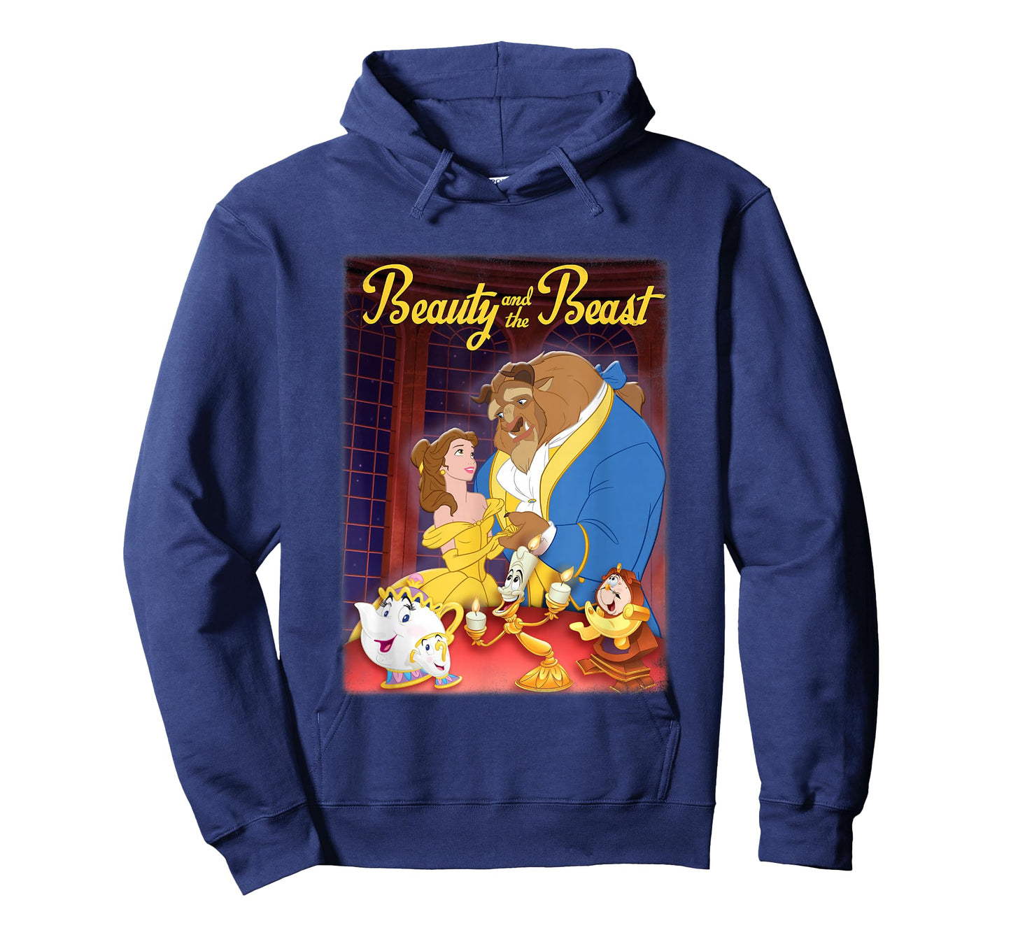 Disney Beauty and The Beast Distressed Movie Poster T-Shirt