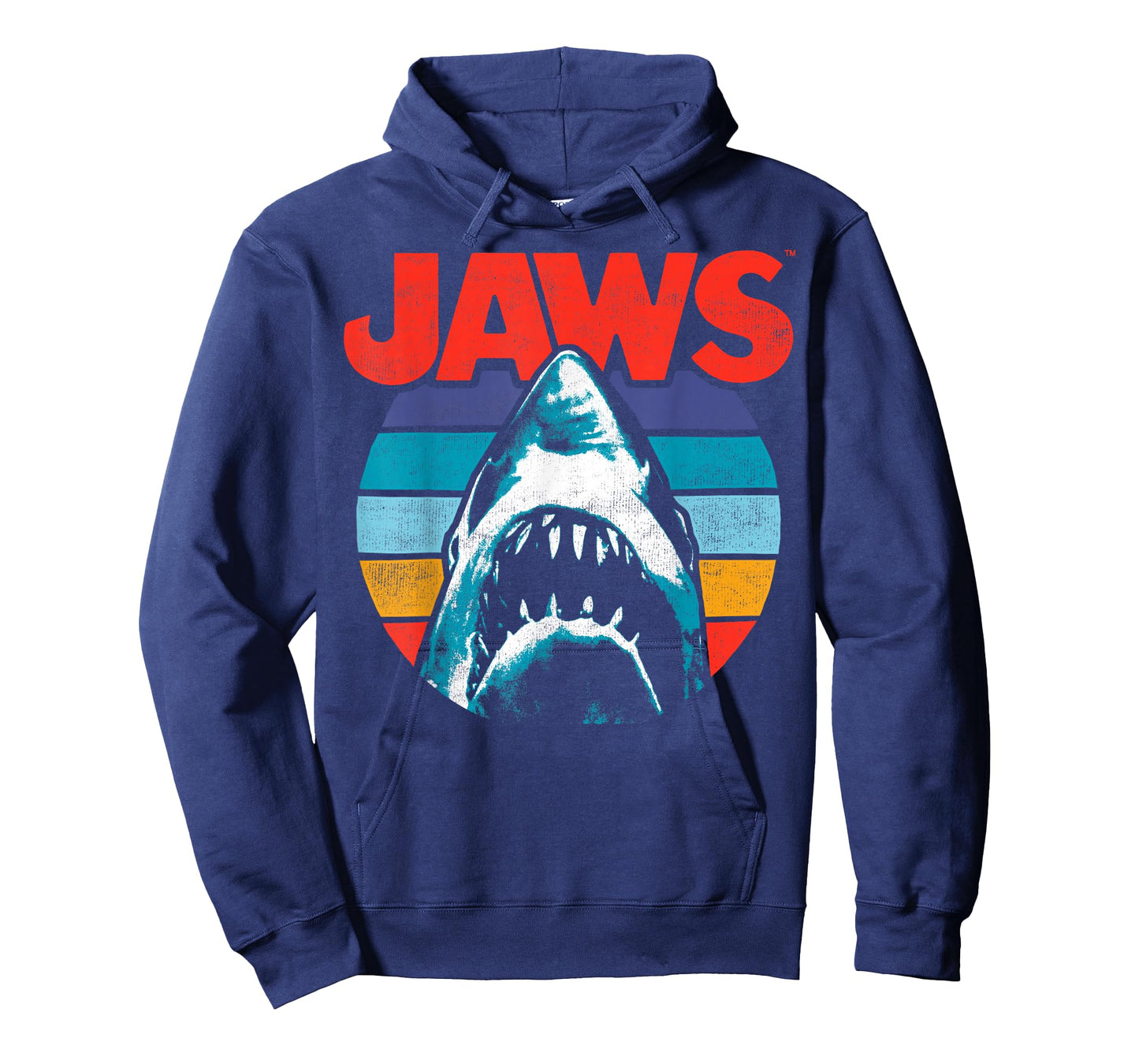 Jaws Retro Colors Shark Rainbow Logo T-Shirt