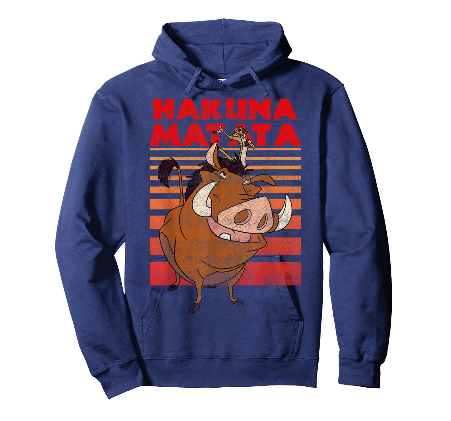 Disney Lion King Timon Pumbaa Hakuna Matata Stripes T-Shirt T-Shirt