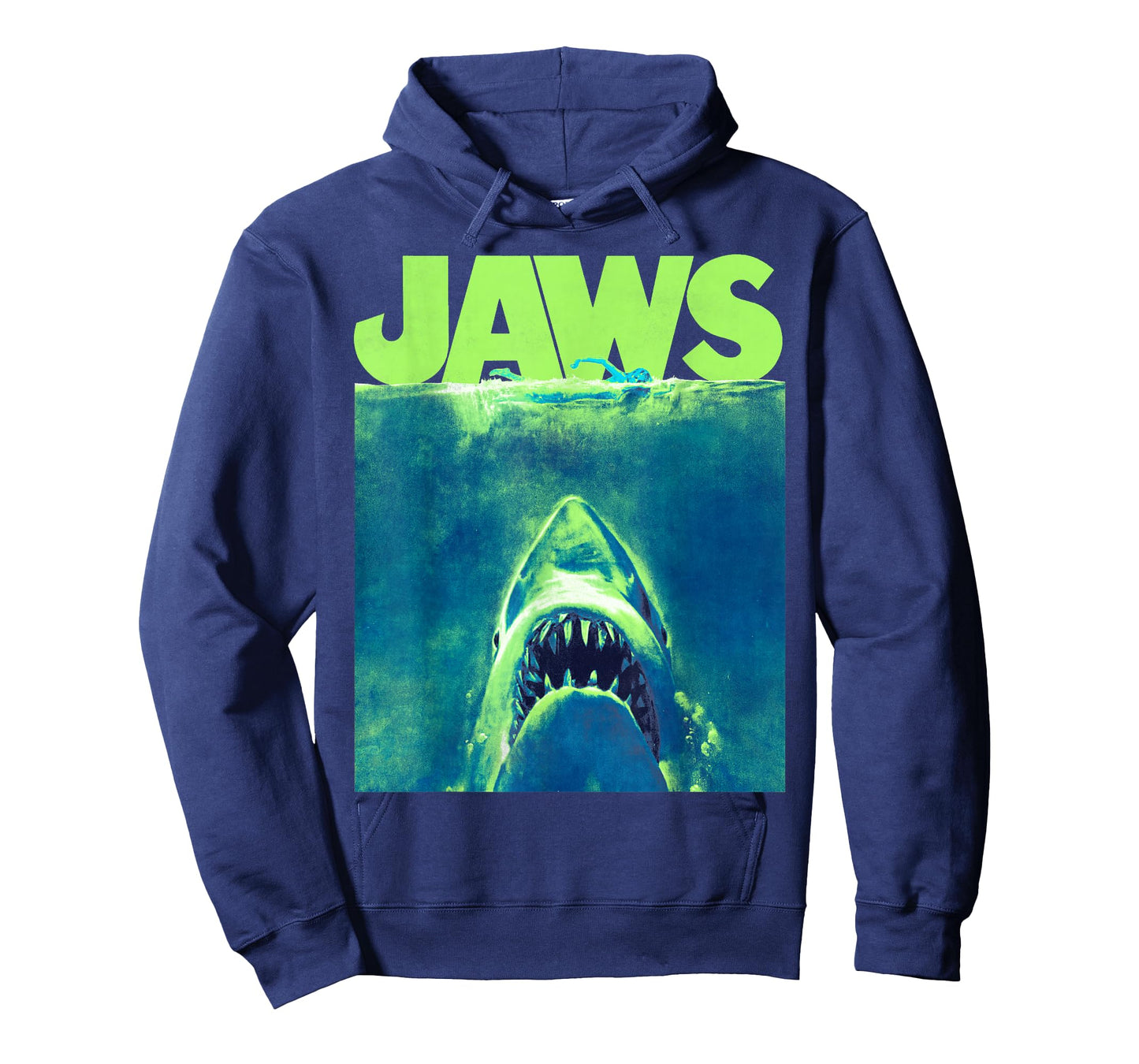 Jaws Surfacing Neon Poster Logo T-Shirt Small