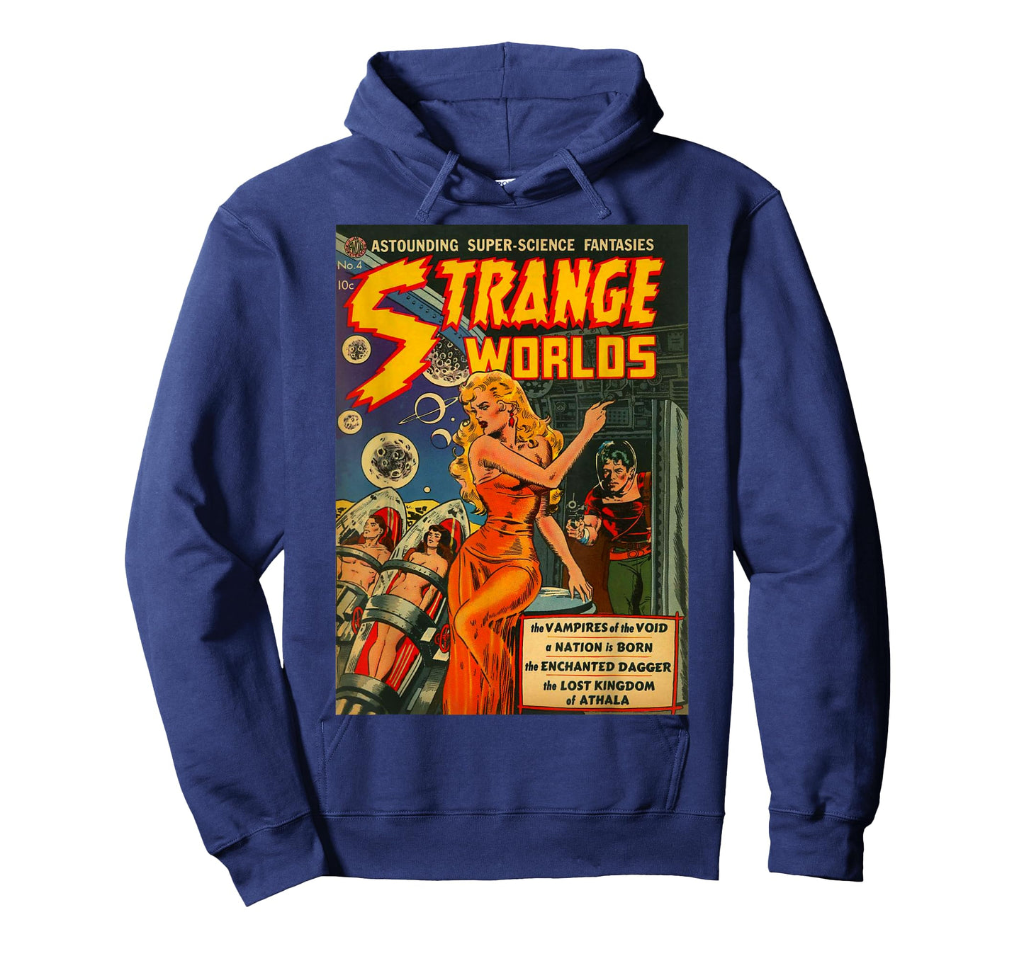 Sci Fi Pin Up Girl Science Fiction Vintage Horror Comic Book T-Shirt