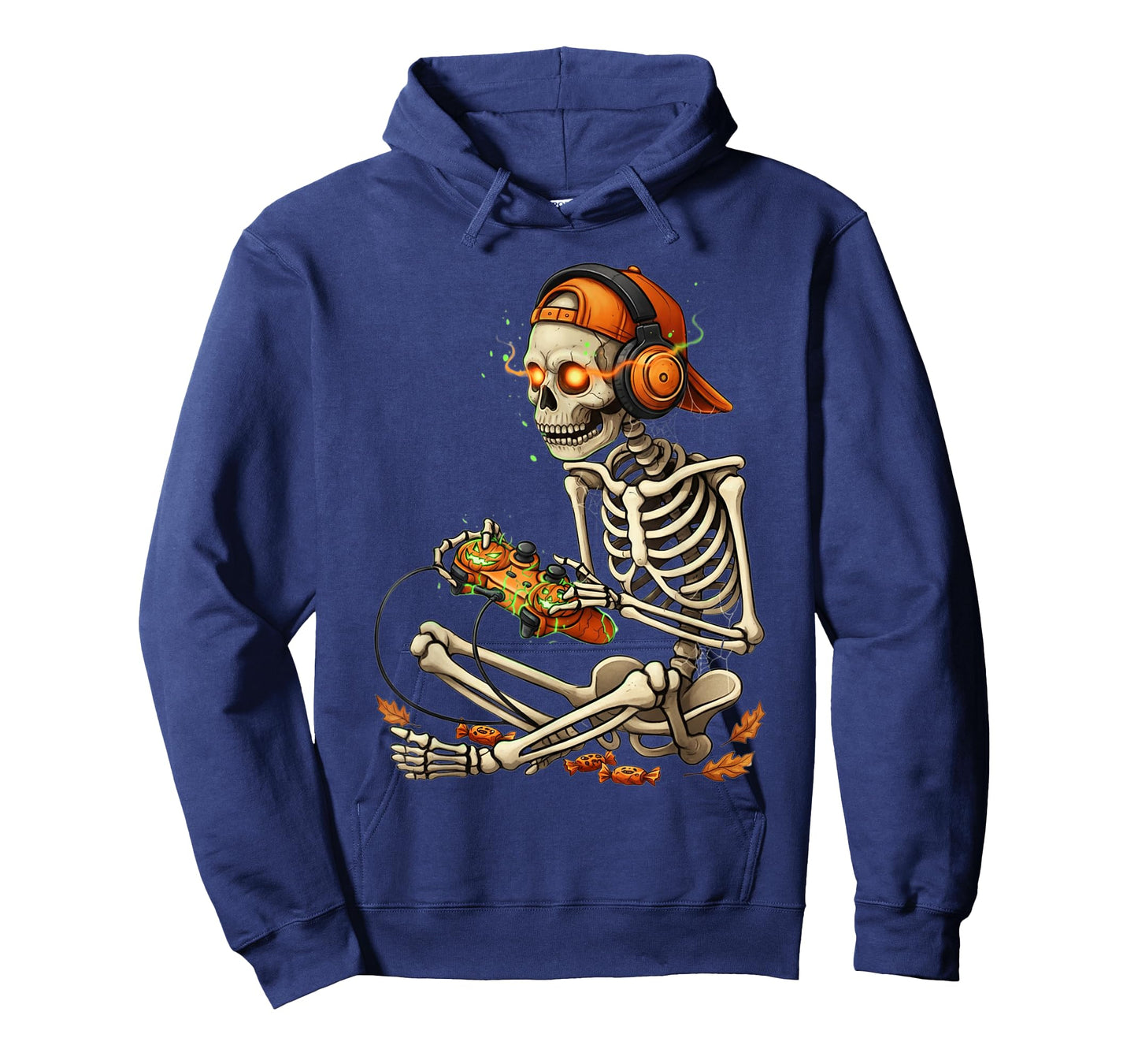 Halloween Skeleton Gamer Video Gaming Mens Boys Kids Tees T-Shirt