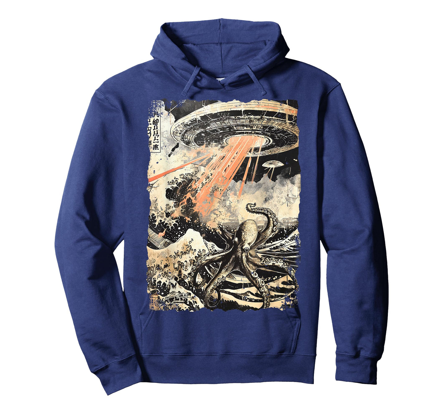 Y2K Streetwear Vintage Fashion Octopus Horror Monster Kraken T-Shirt