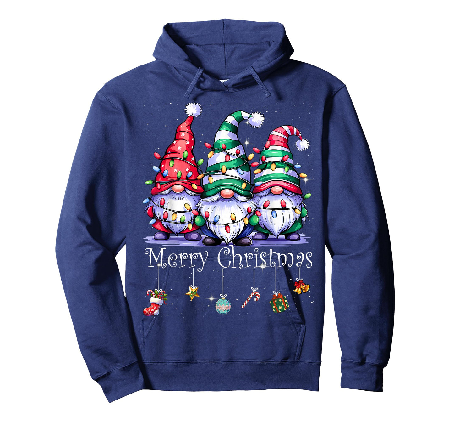 Cute Gnomes Merry Christmas Light Family Gnome Xmas Matching T-Shirt