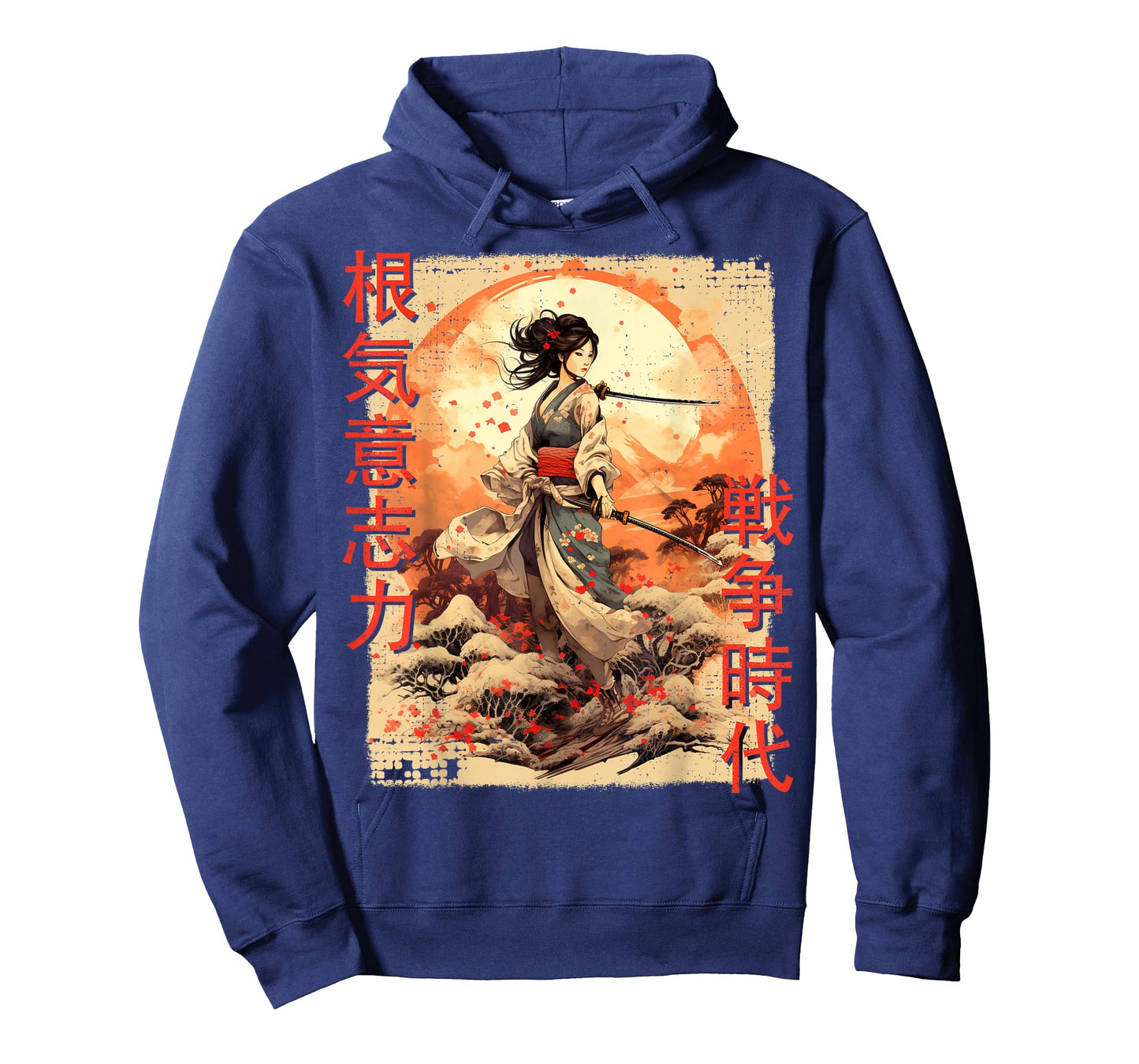 Samurai Woman Warrior Japanese Ninja Woman Kawaii T-Shirt