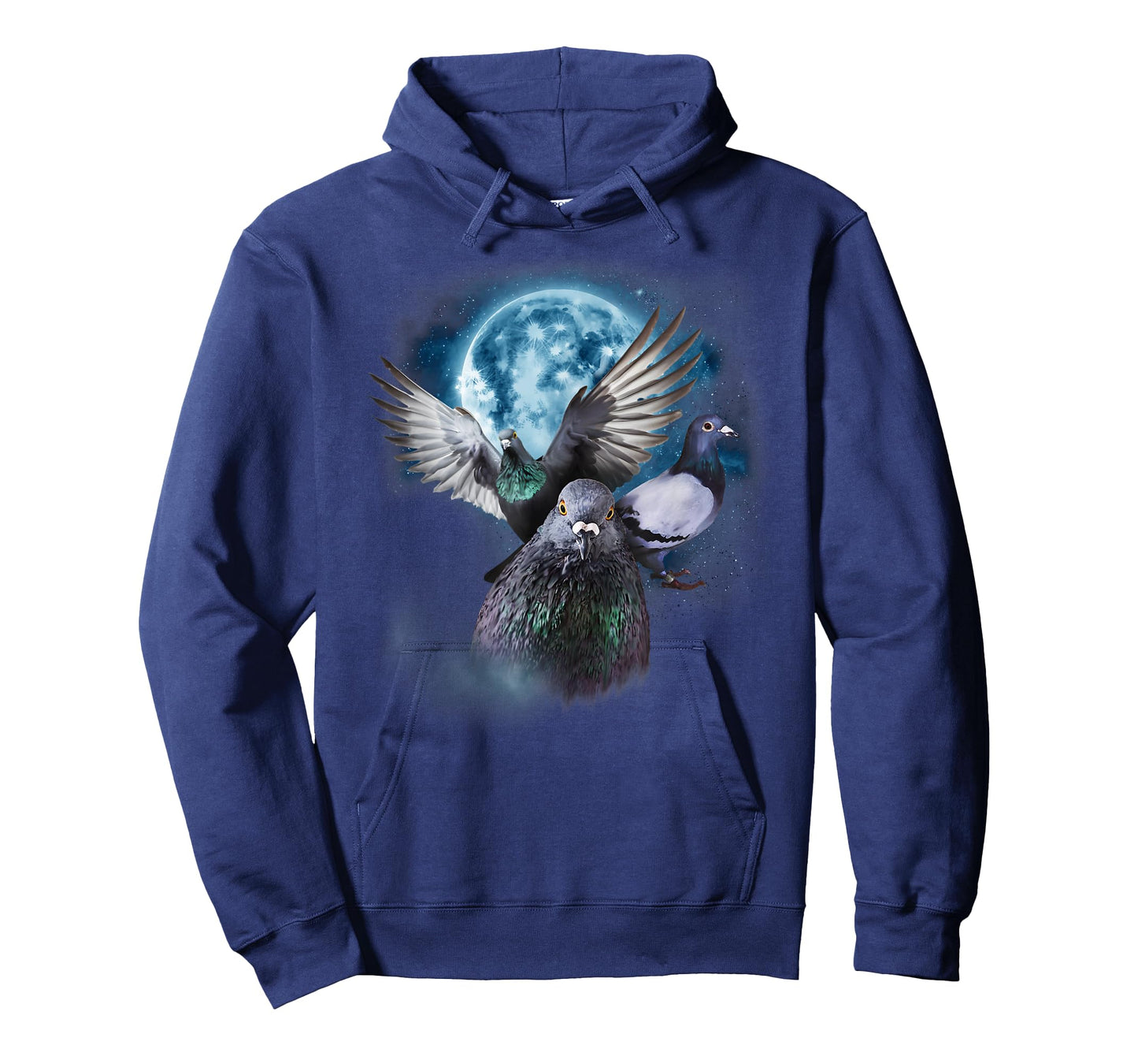 Funny Pigeon Shirt - Funny Pigeons Howling at the Moon T-Shirt