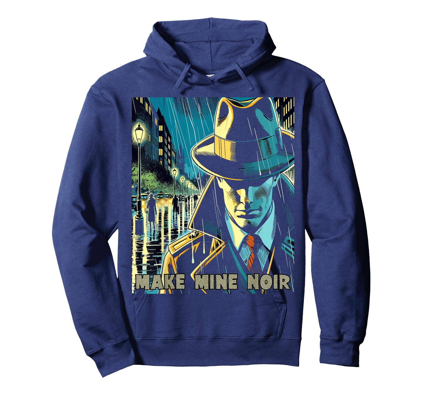 Make Mine Noir - Vintage Hollywood Noir Inspired Detective T-Shirt