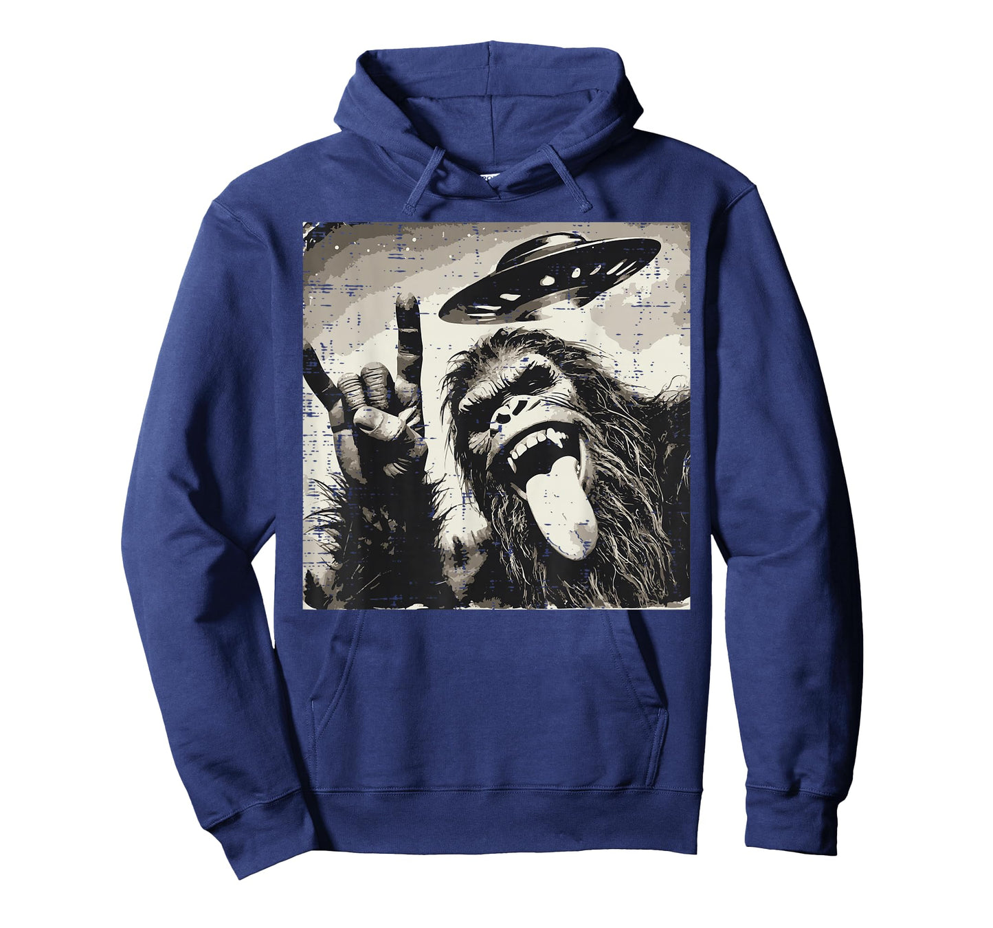 Bigfoot Rocker Tongue Ufo Selfie Sasquatch Rock Men Boys Kid T-Shirt