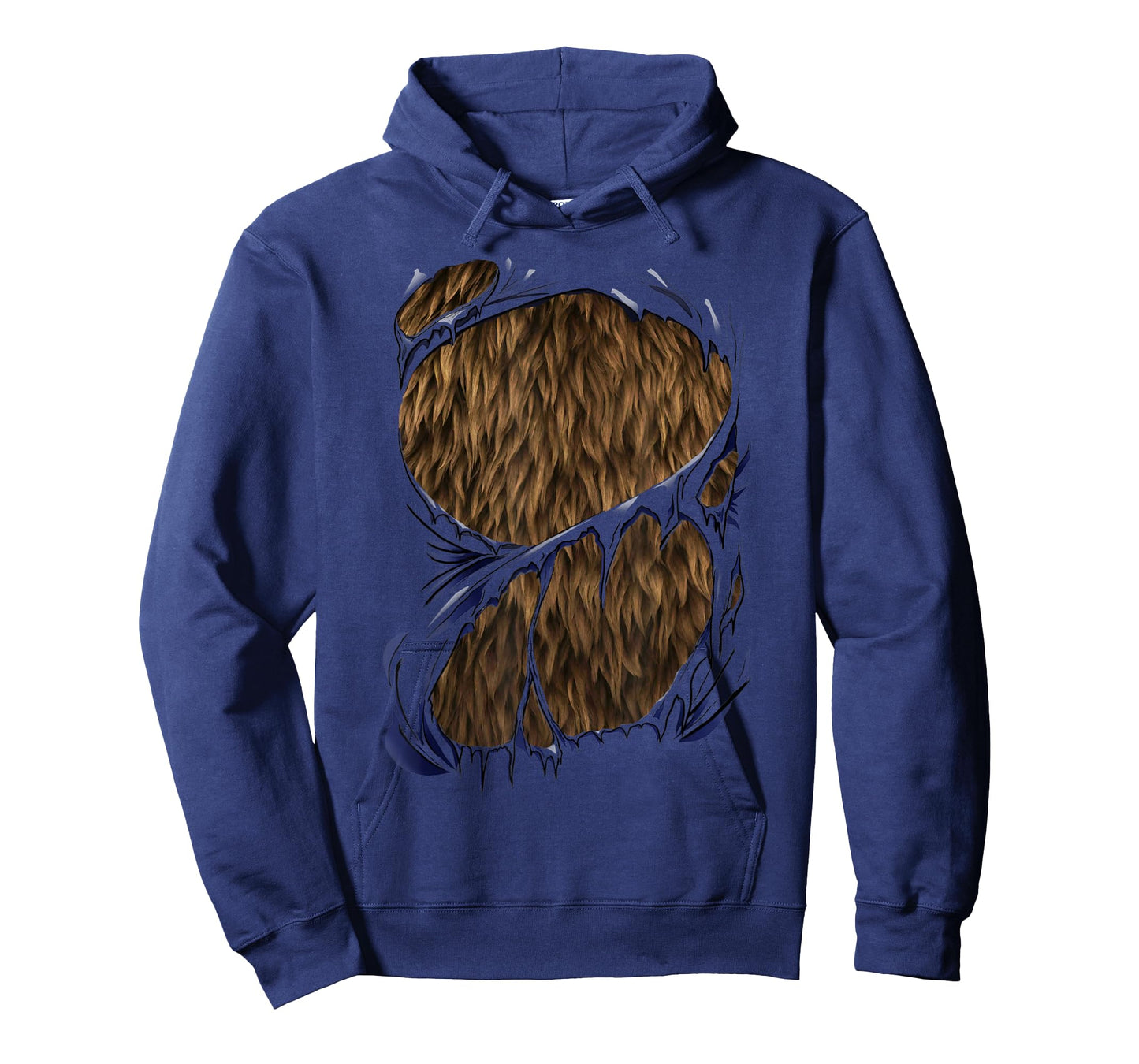 Werewolf Costume for Halloween Brown Fur Bear Beast Cosplay T-Shirt