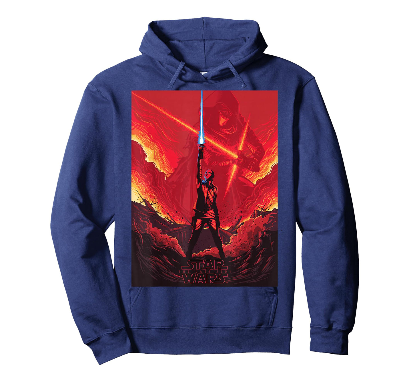 Star Wars Last Jedi Rey Saber Reach Red Poster T-Shirt T-Shirt