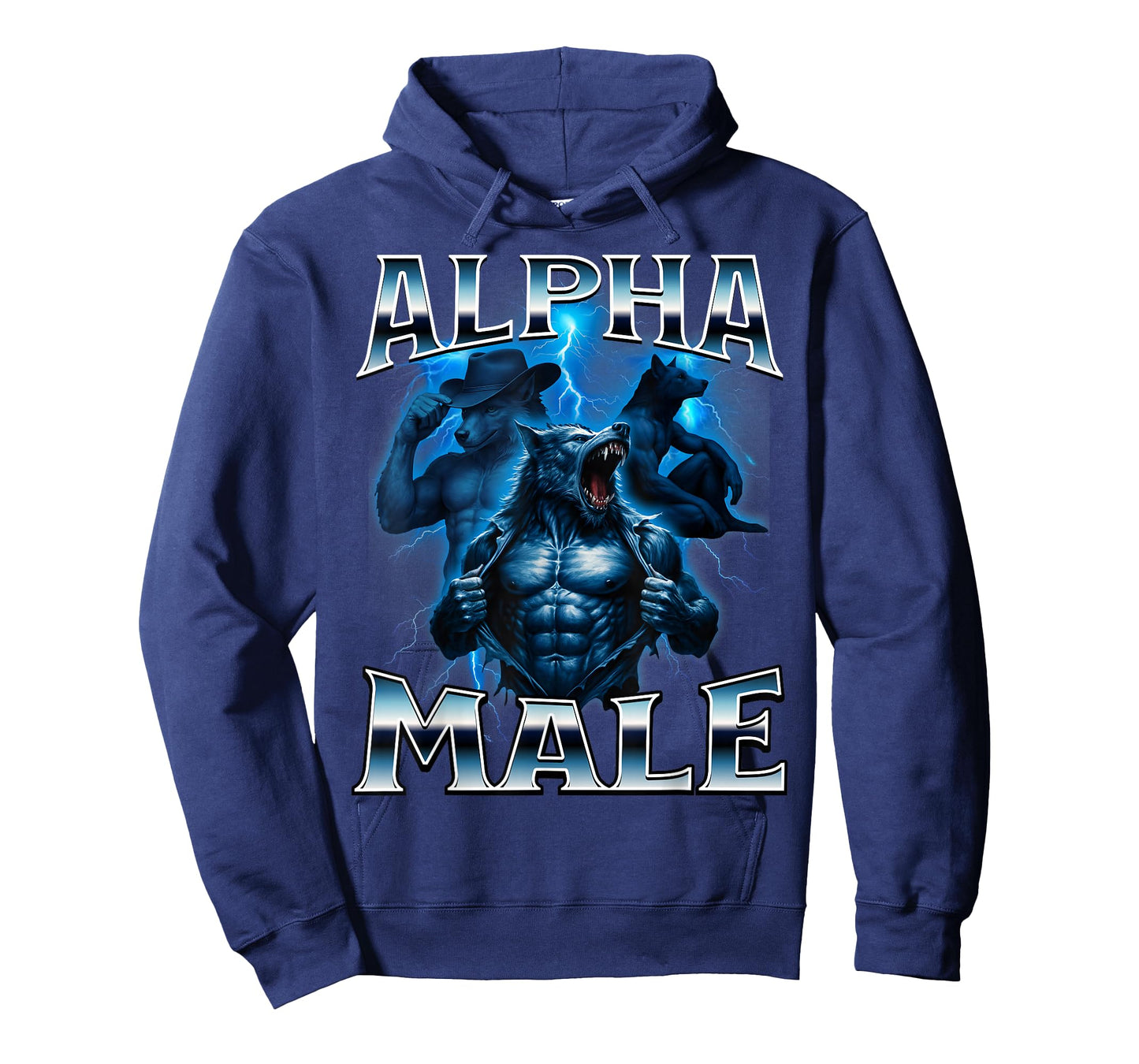 Alpha Male Wolf Meme Sigma Embarrassing Brainrot Sarcastic T-Shirt