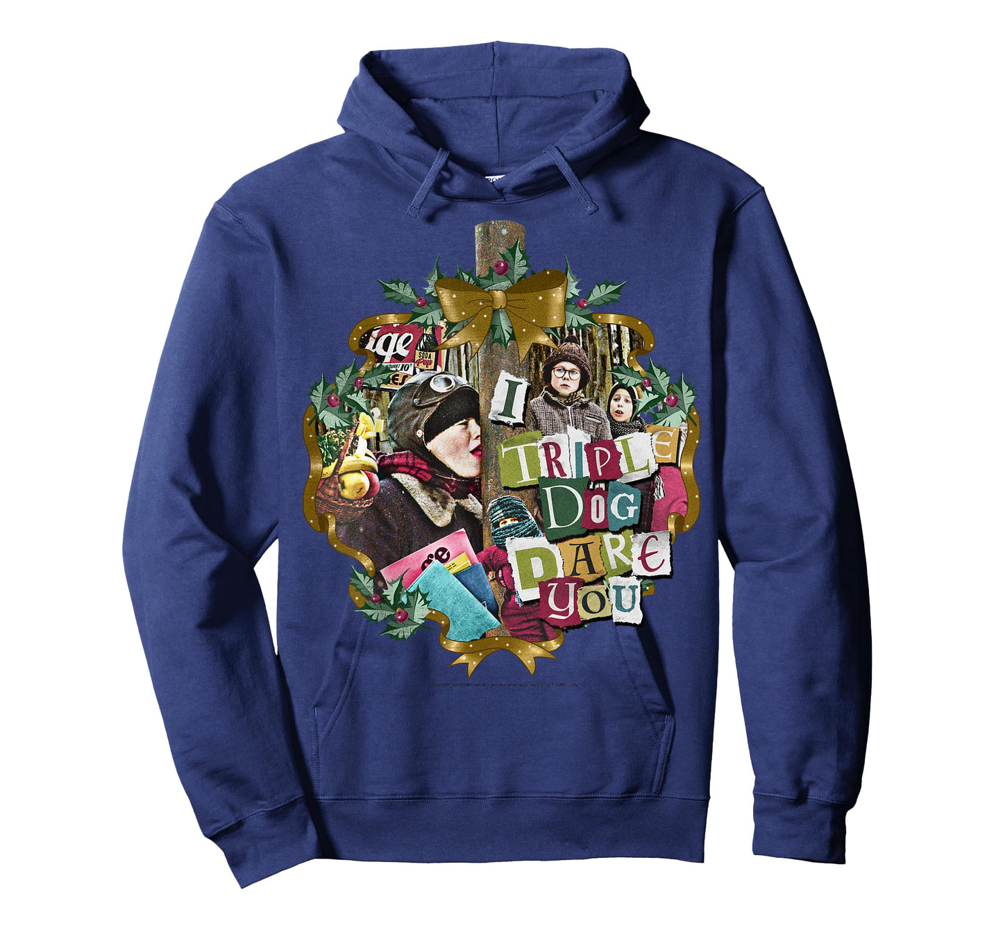 A Christmas Story I Triple Dog Dare You Collage Wreath T-Shirt