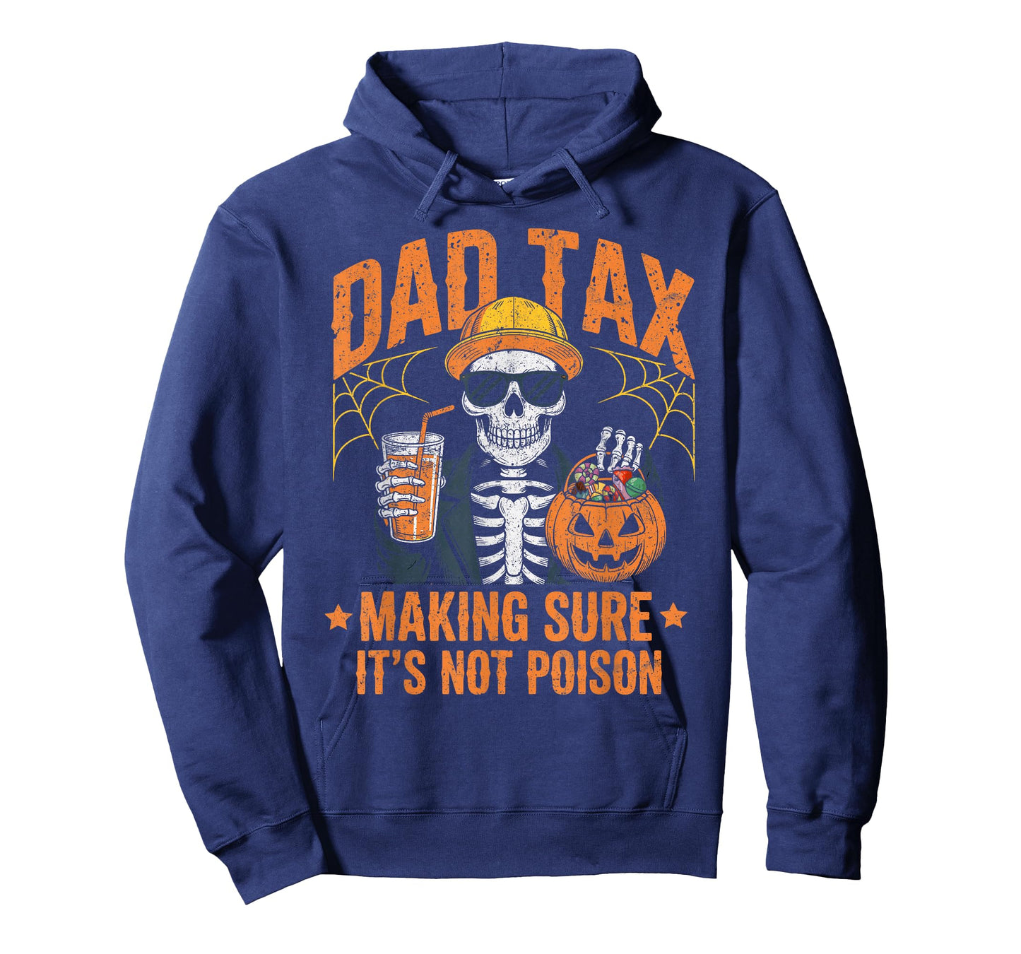 Dad Tax Halloween Pumpkin Candy Funny Skull Men Dad Joke T-Shirt