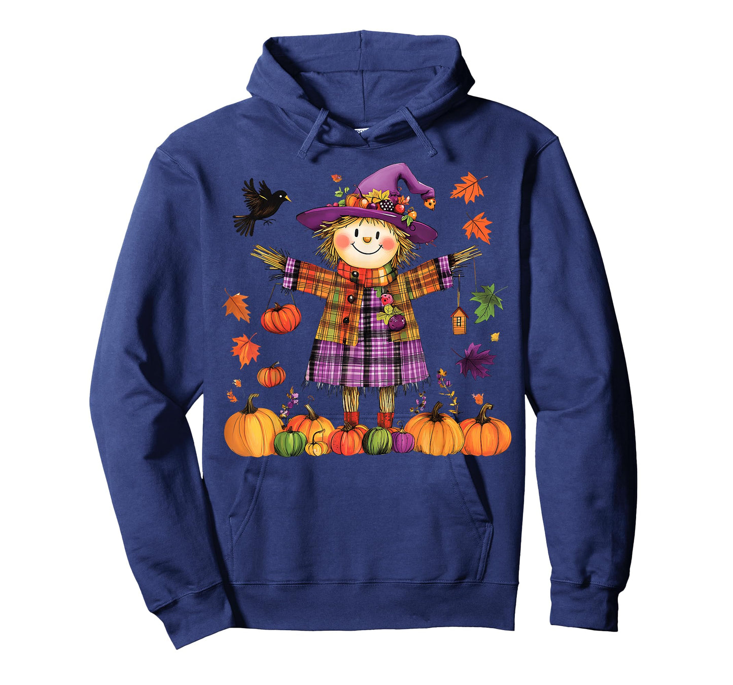 Scarecrow Happy Fall Y'all Pumpkin Thanksgiving Halloween T-Shirt