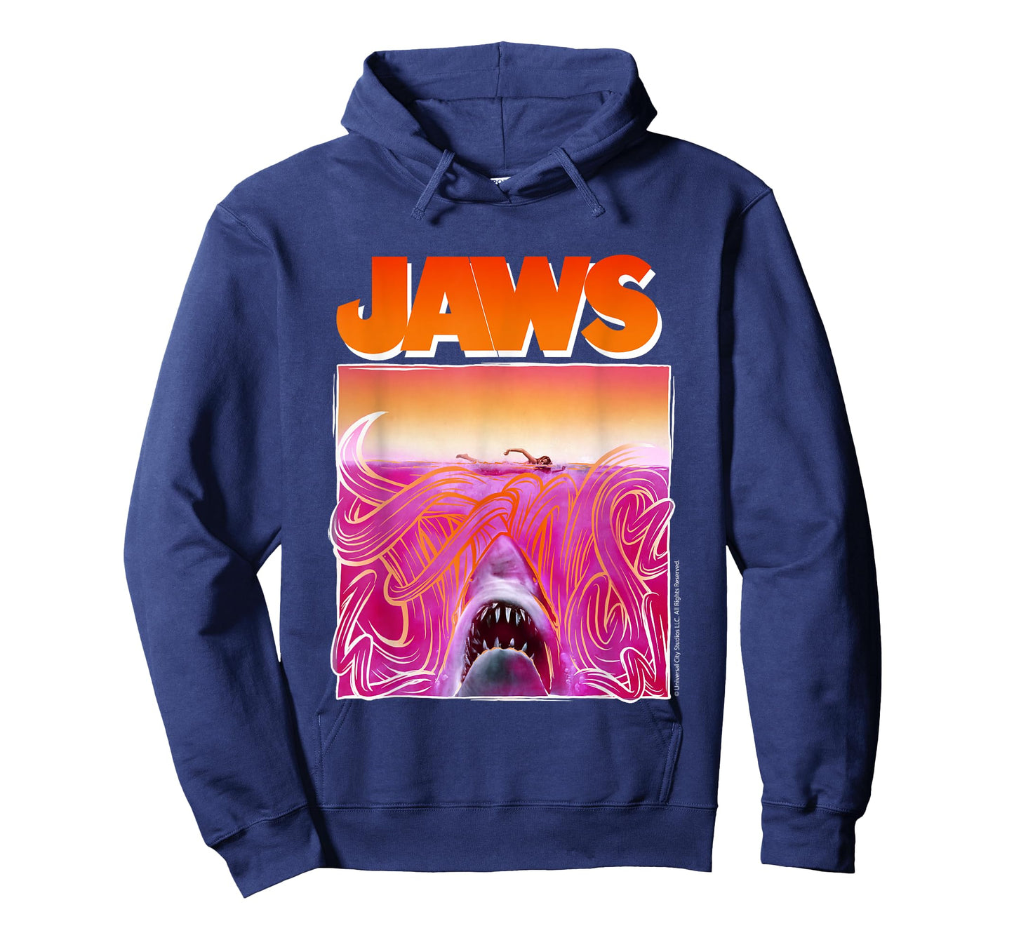 Jaws 2025 Retro Wave Shark Jaws Art T-Shirt