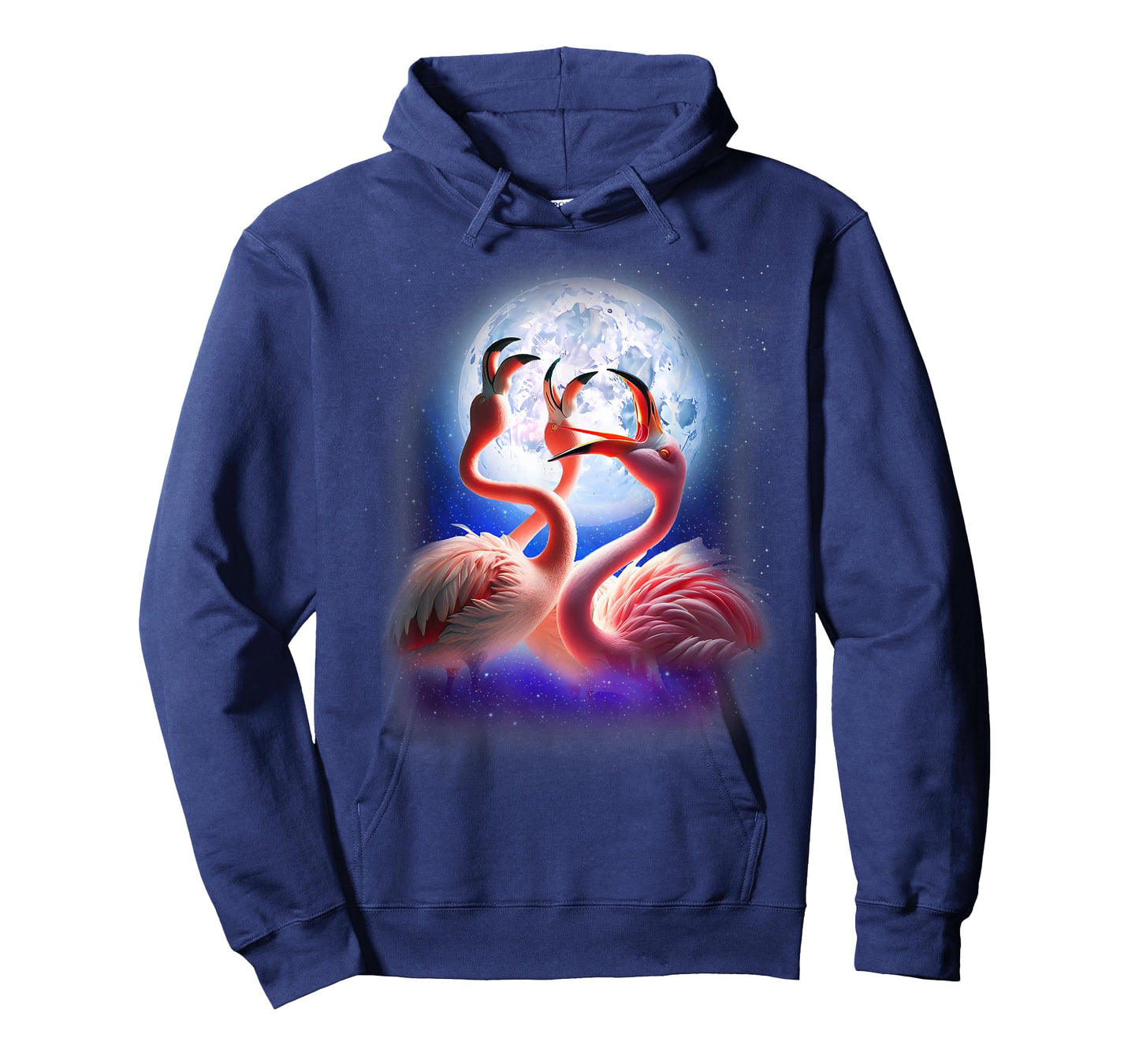 3 Flamingos Howling At The Moon Funny Pink Flamingo Lover T-Shirt