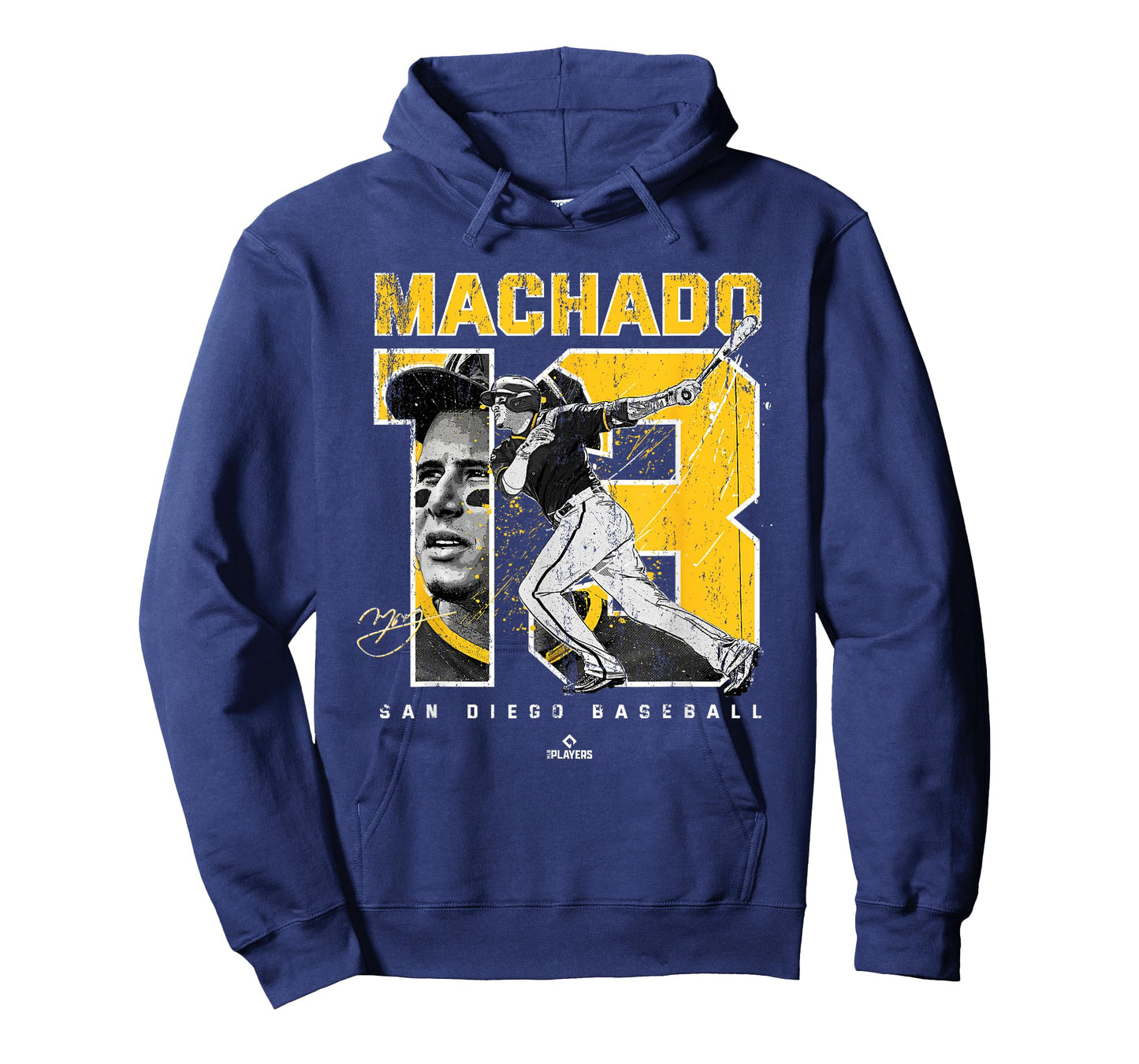 Number and Portrait Manny Machado San Diego MLBPA T-Shirt Small