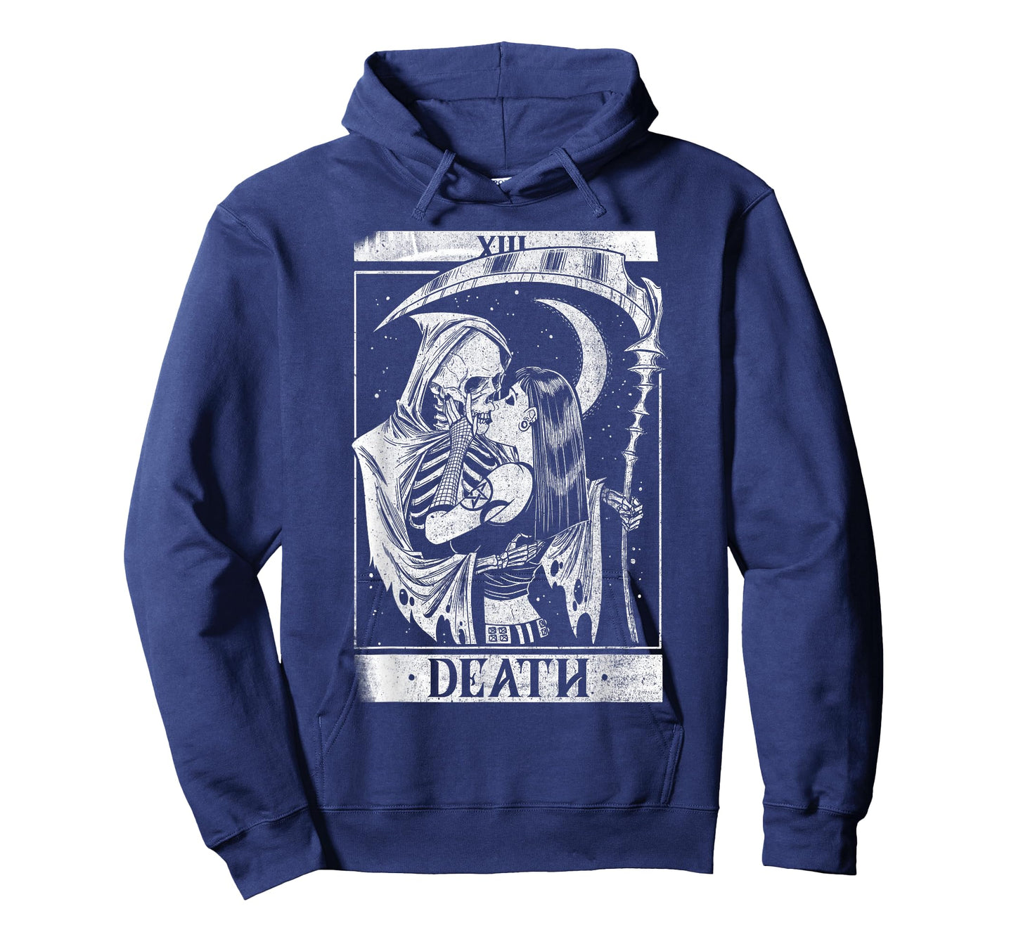 Blackcraft Vintage Death The Reaper Kiss Tarot Card T-Shirt