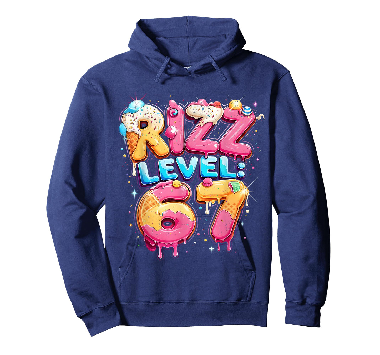 67 Ice Cream Drip Cool Meme Six Seven Gen Alpha Slang T-Shirt
