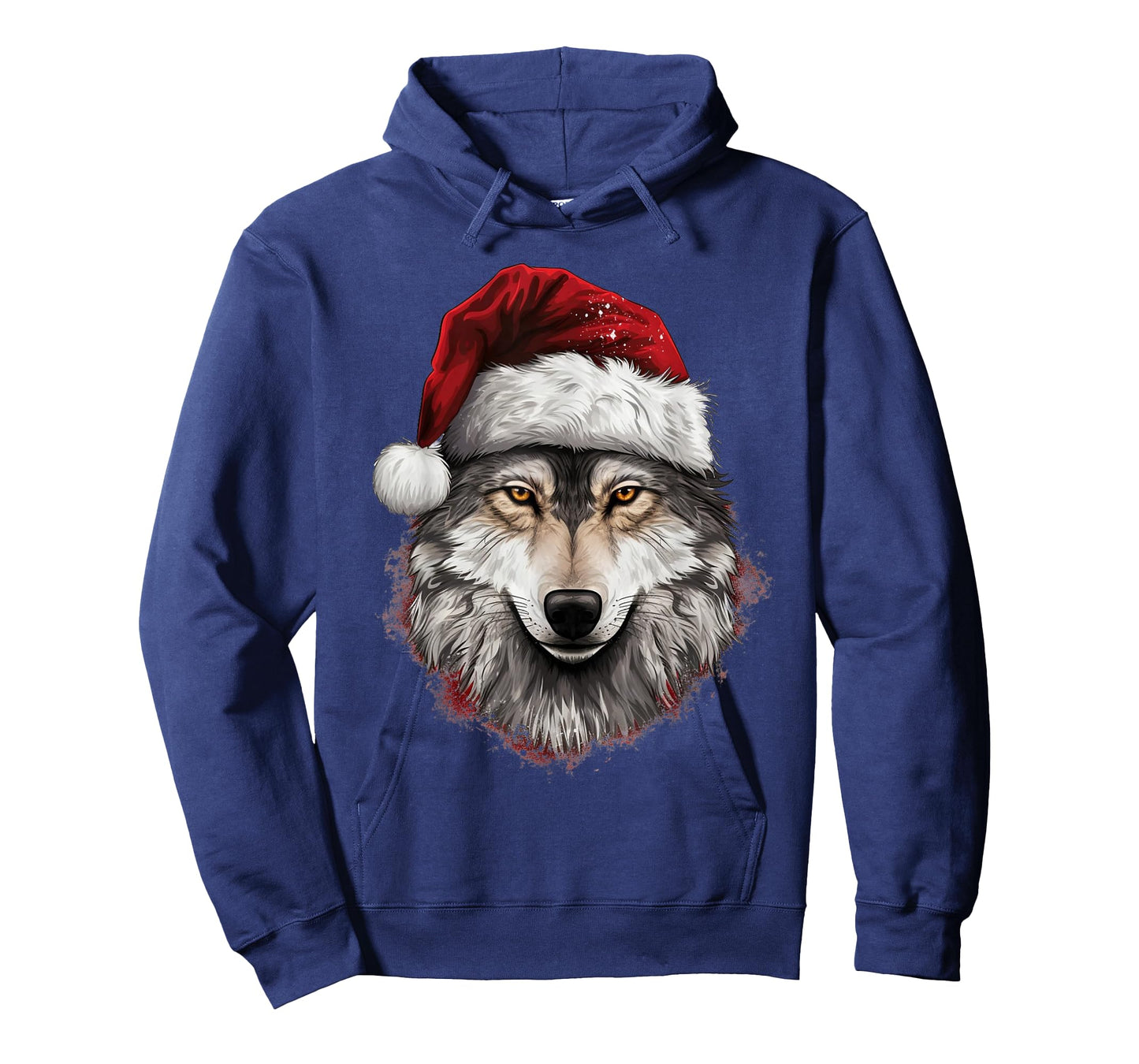 Wolf Christmas Funny Xmas Gift Animal Lovers Men Women Kids T-Shirt