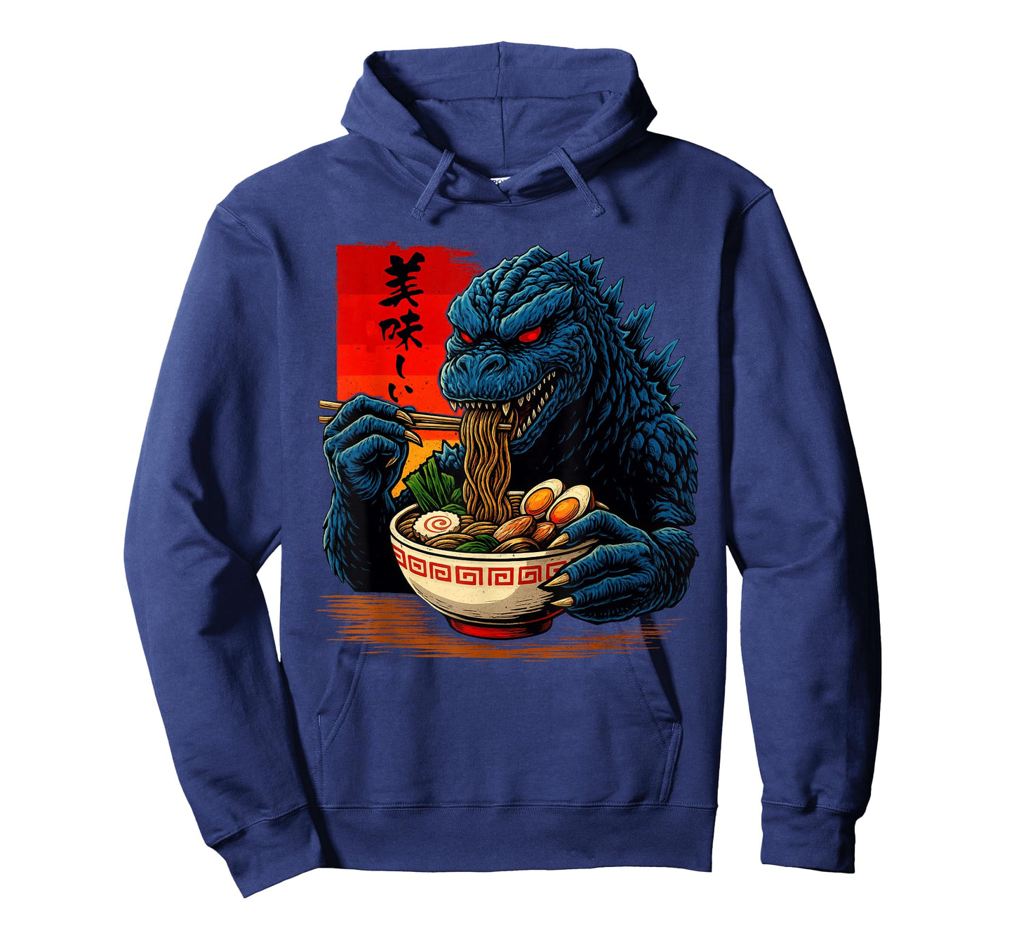 Funny Kaiju Eating Ramen Japanese Monster Lover Birthday Boy T-Shirt