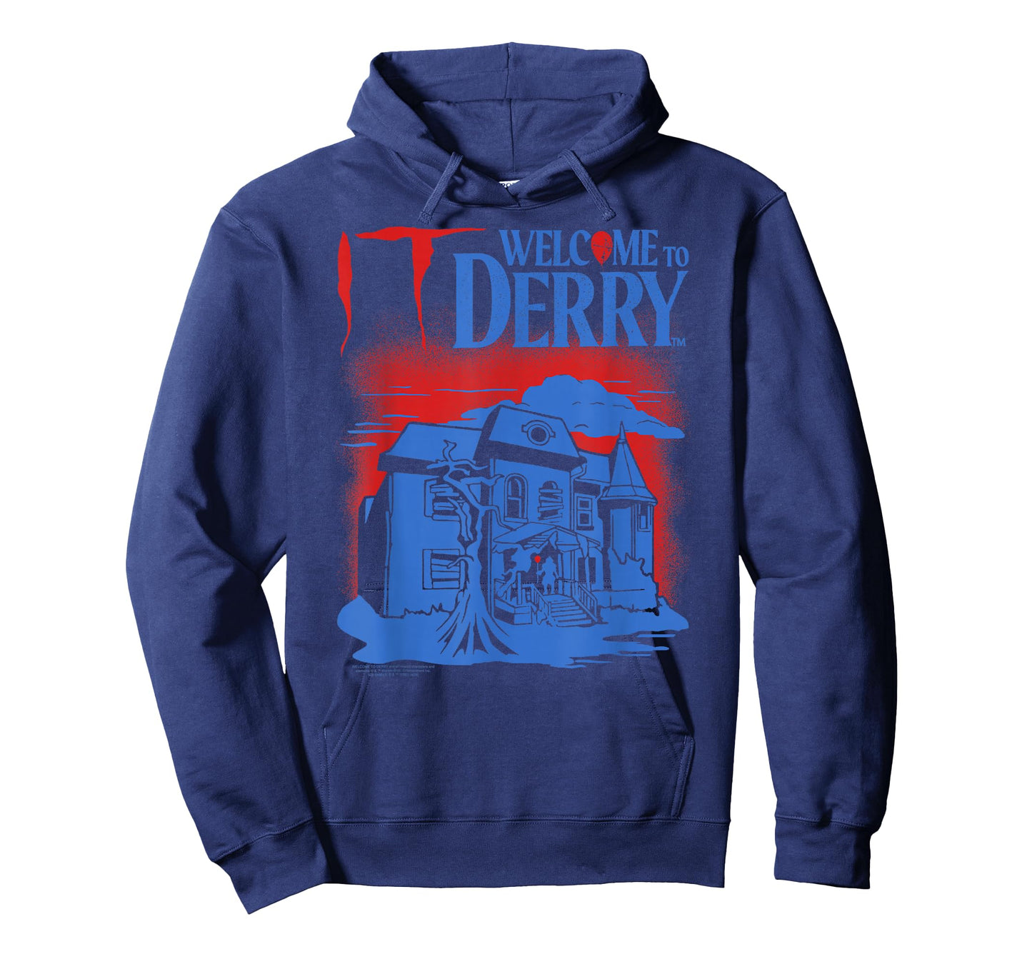 IT: Welcome to Derry Haunted House with Logo Horror TV Show T-Shirt