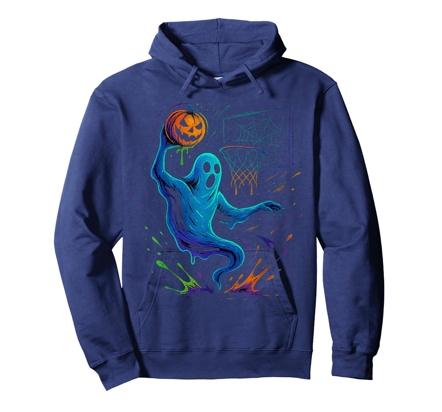 Basketball Halloween Costume Ghost Bball Player Spooky Boys T-Shirt