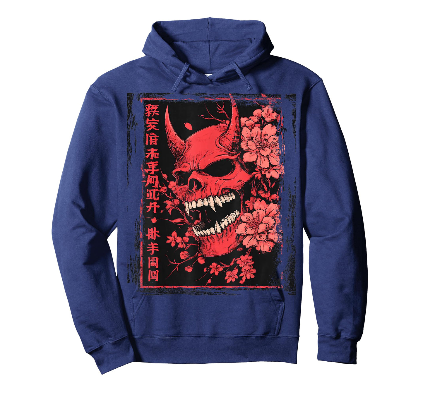 Demon Face Skull Japanese Art Devil Oni Harajuku Aesthetic T-Shirt