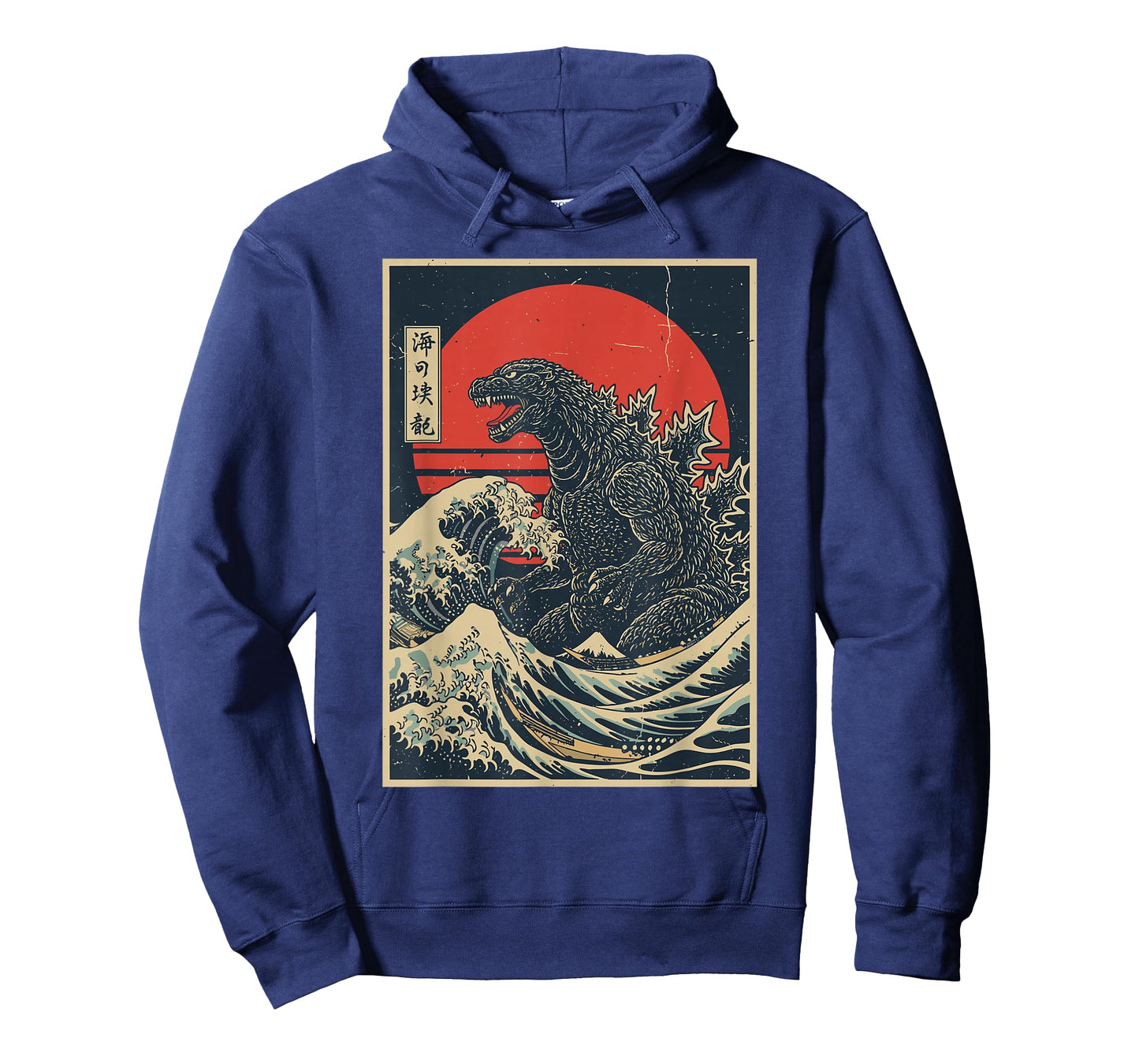 Japanese Shirt Kaiju Wave Art Retro Monster Vintage Graphic T-Shirt