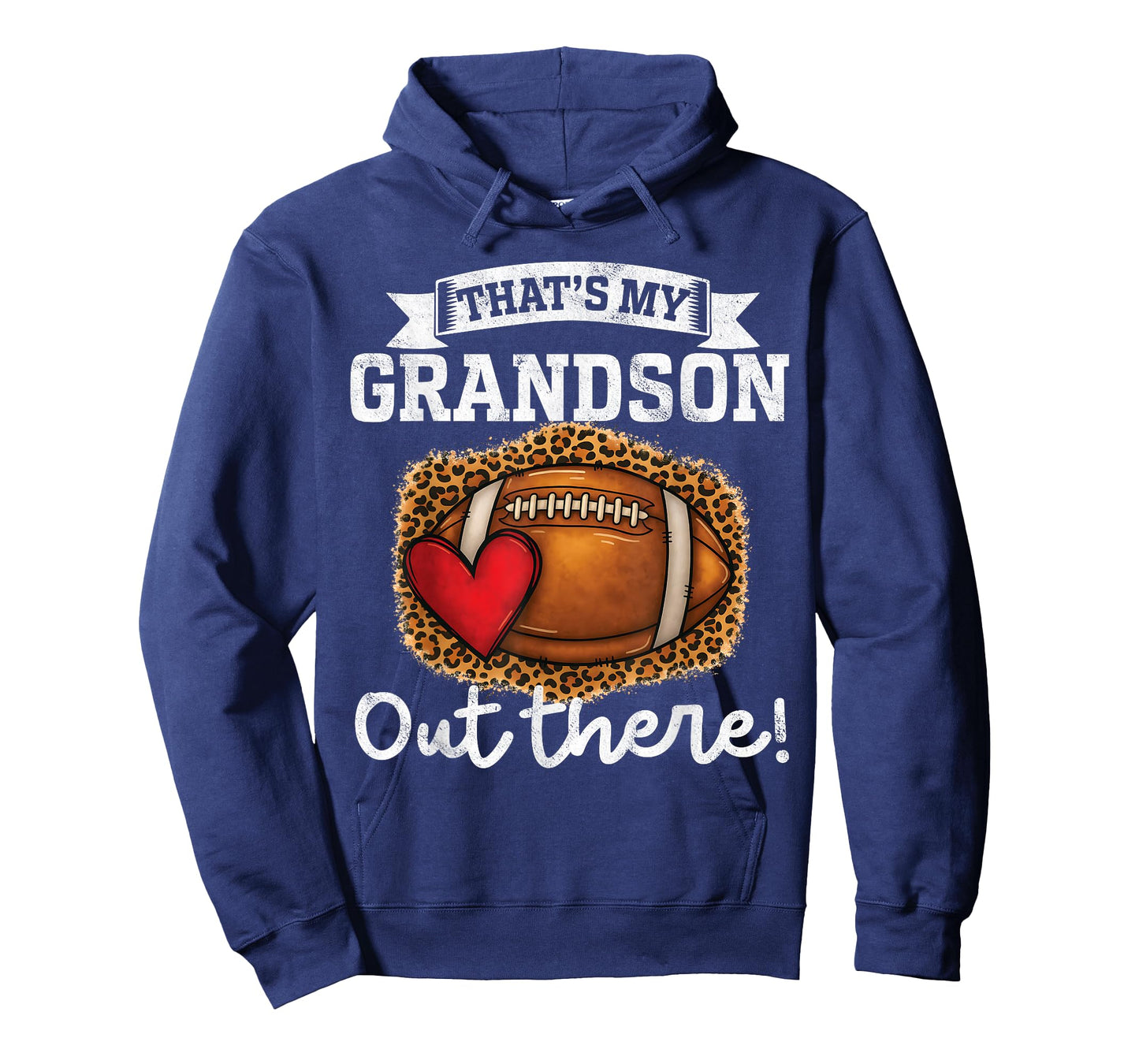 That's My Grandson Out There Funny Football Grandpa Grandma T-Shirt