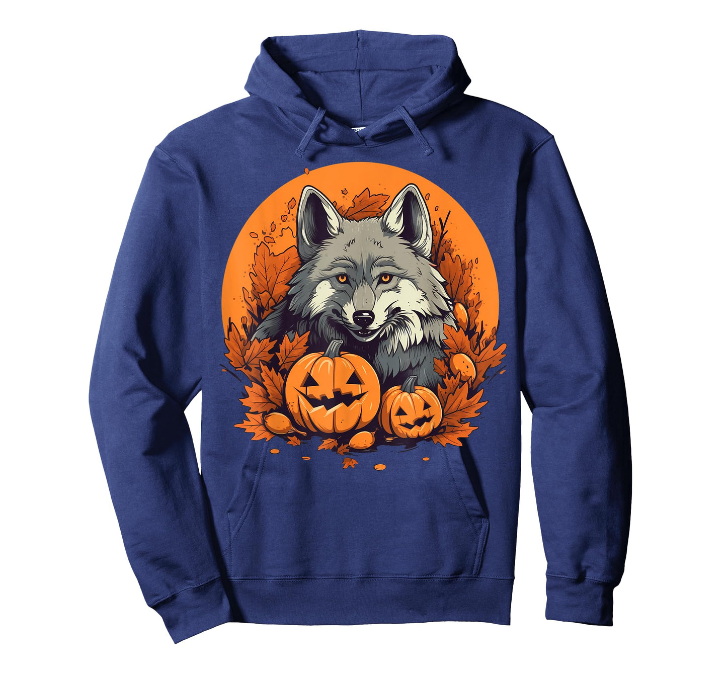 Pumpkin Wolf costume on Wolf Halloween T-Shirt