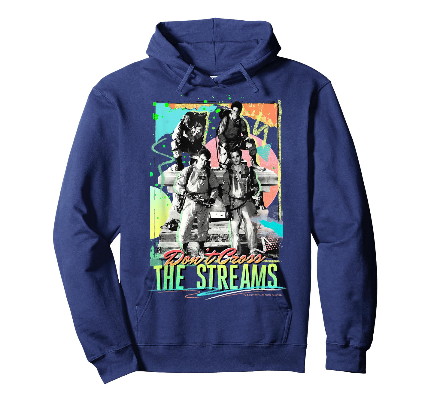 Ghostbusters Don't Cross The Streams Retro Neon Poster T-Shirt