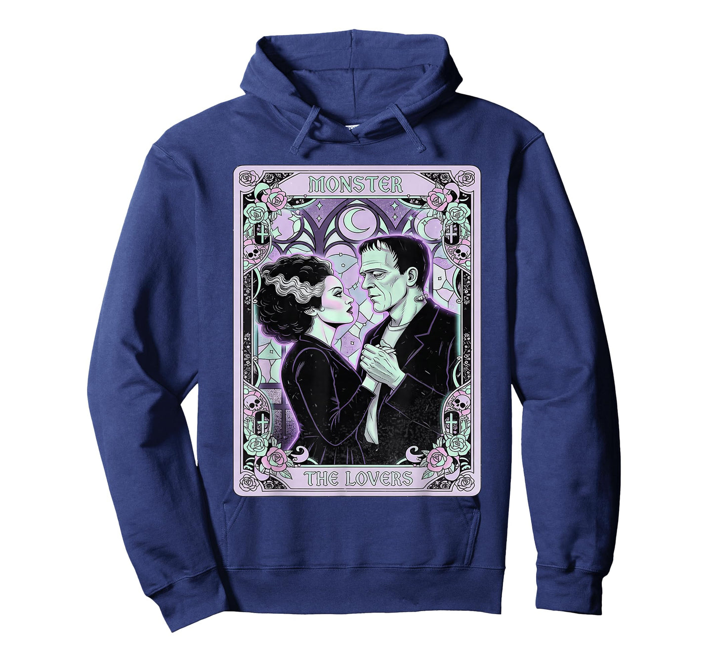 Monster Frankenstein Bride The Lovers Tarot Card Pastel Goth T-Shirt