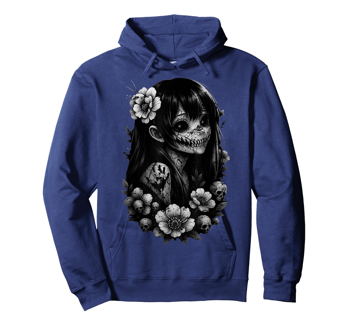 Otaku Manga Horror Japanese Aesthetic Creepy Anime Girl Goth T-Shirt