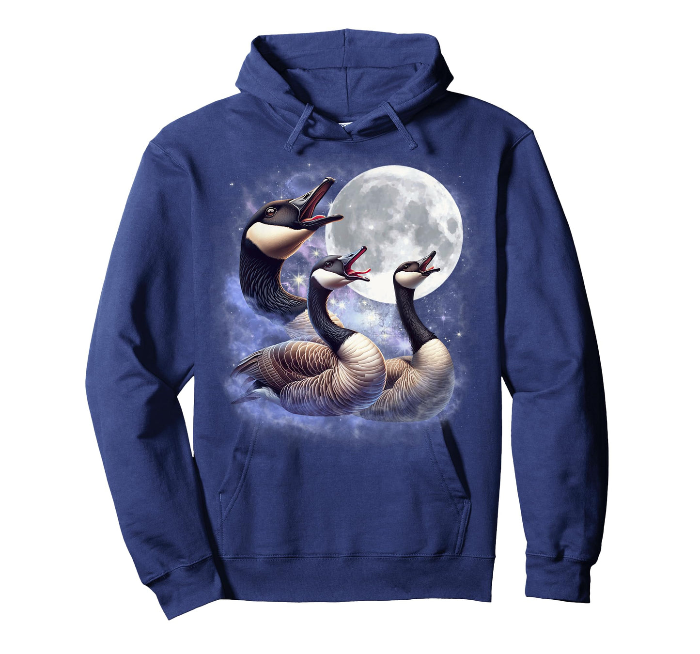 Three Geese Moon Funny Goose Howling Wolfs Moon Parody T-Shirt