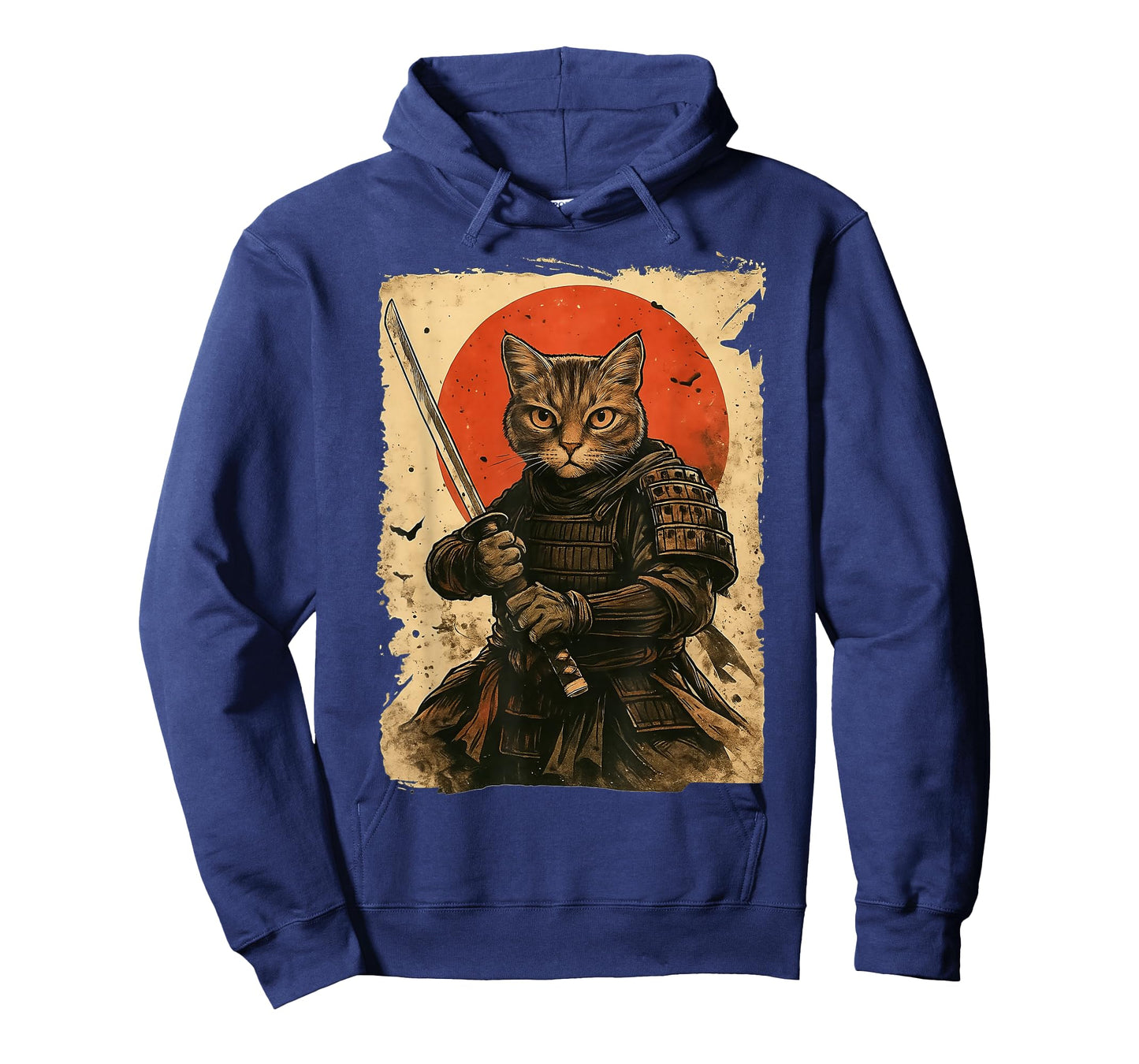 Cat Samurai Vintage Japanese Warrior T-Shirt