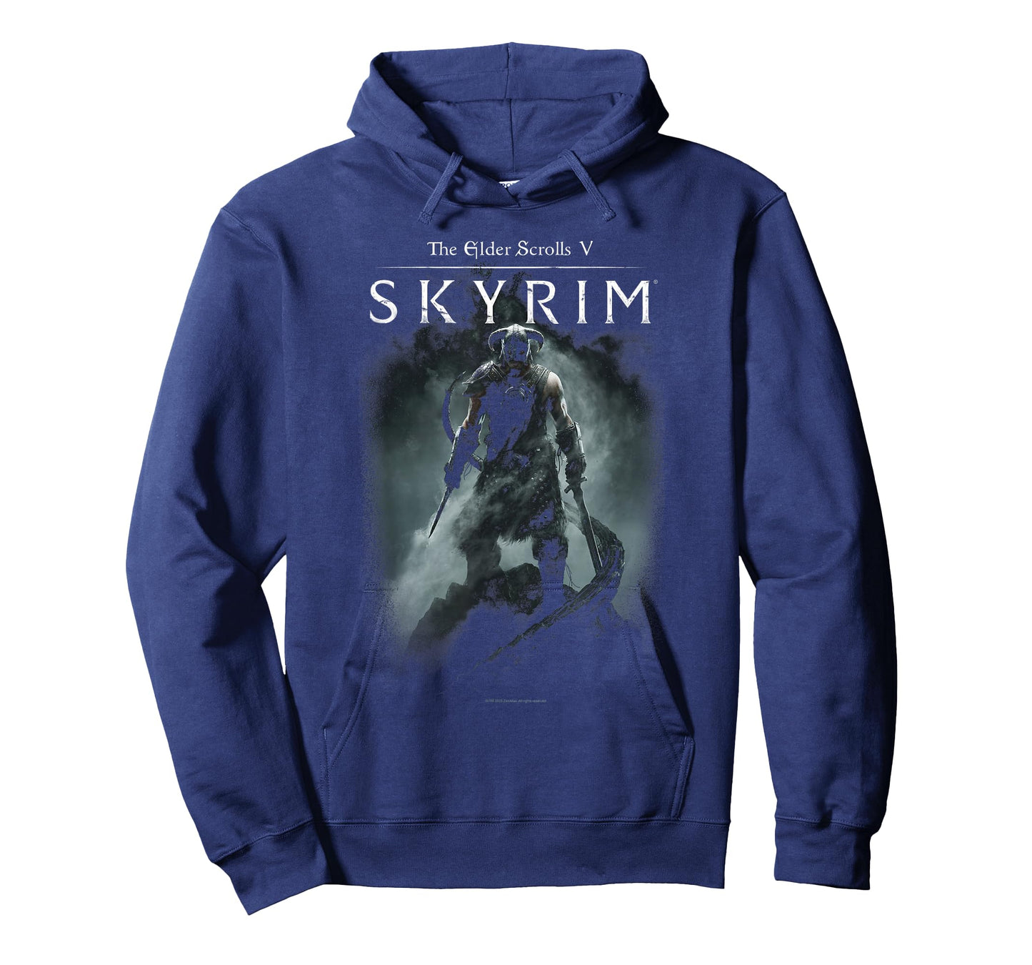 Elder Scrolls Skyrim Dragonborn In Silhouette Video Game T-Shirt