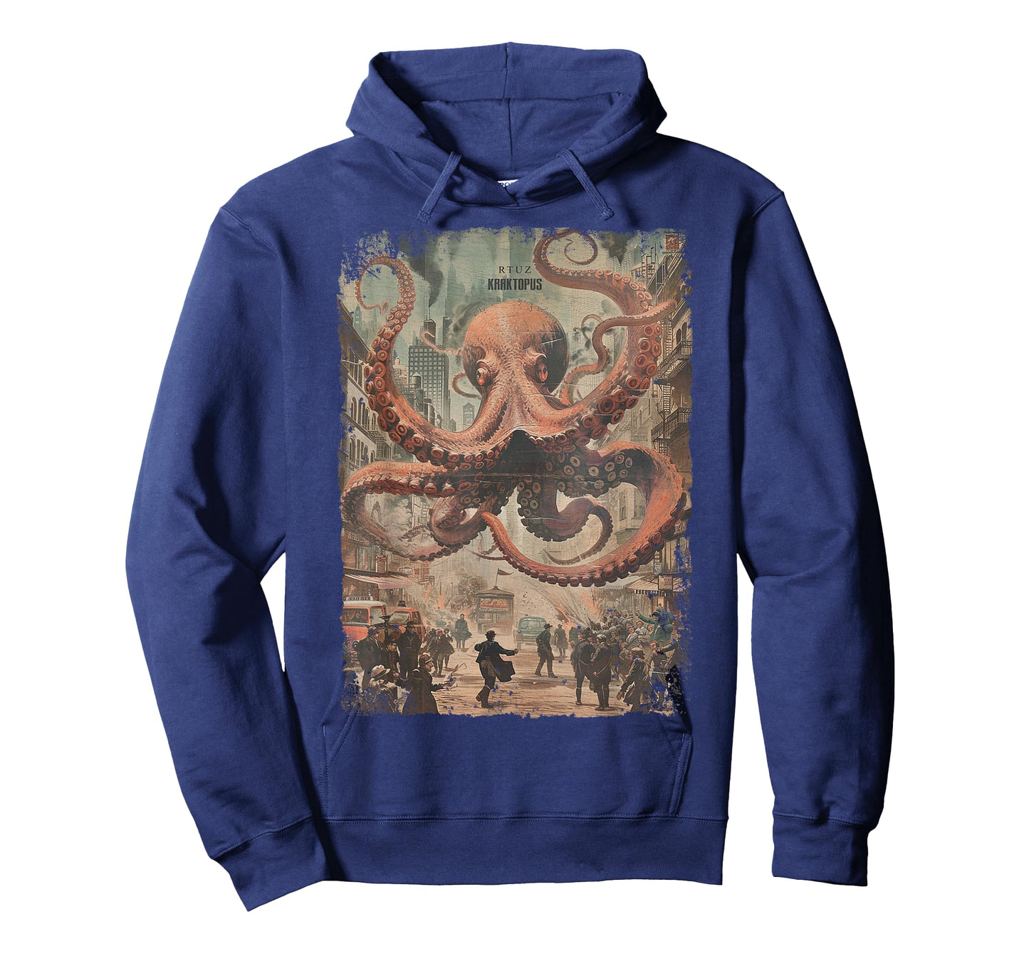 Y2K Streetwear Vintage Fashion Octopus Horror Monster Kraken T-Shirt