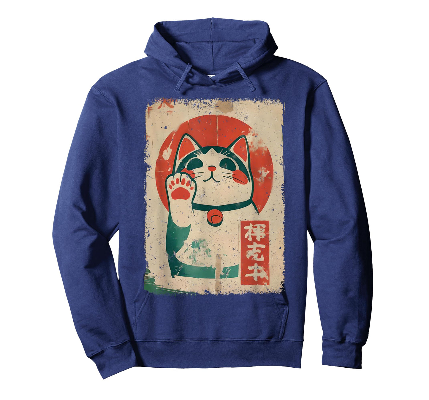 Maneki Cat Japanese Lucky Neko Graphic Tee Kawaii Cats Anime T-Shirt