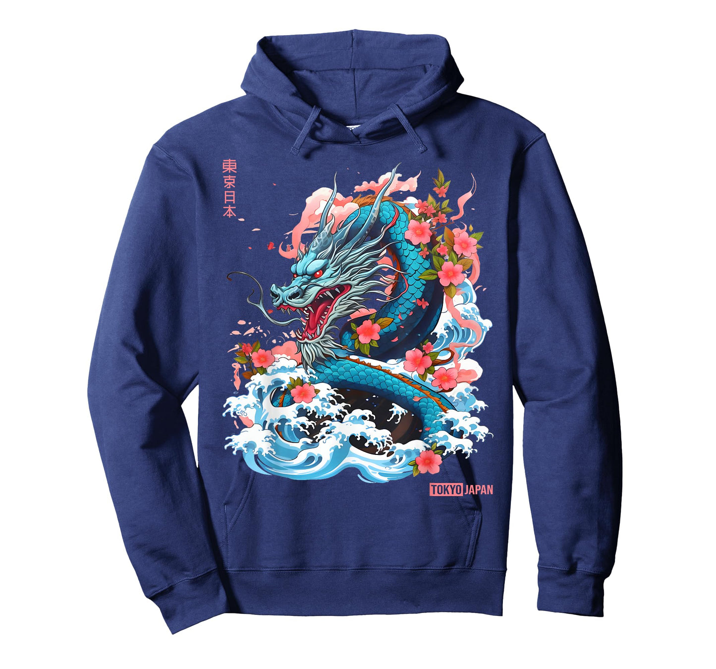 Japanese Dragon Tokyo Asian Manga Inspired Retro 80’s Style T-Shirt