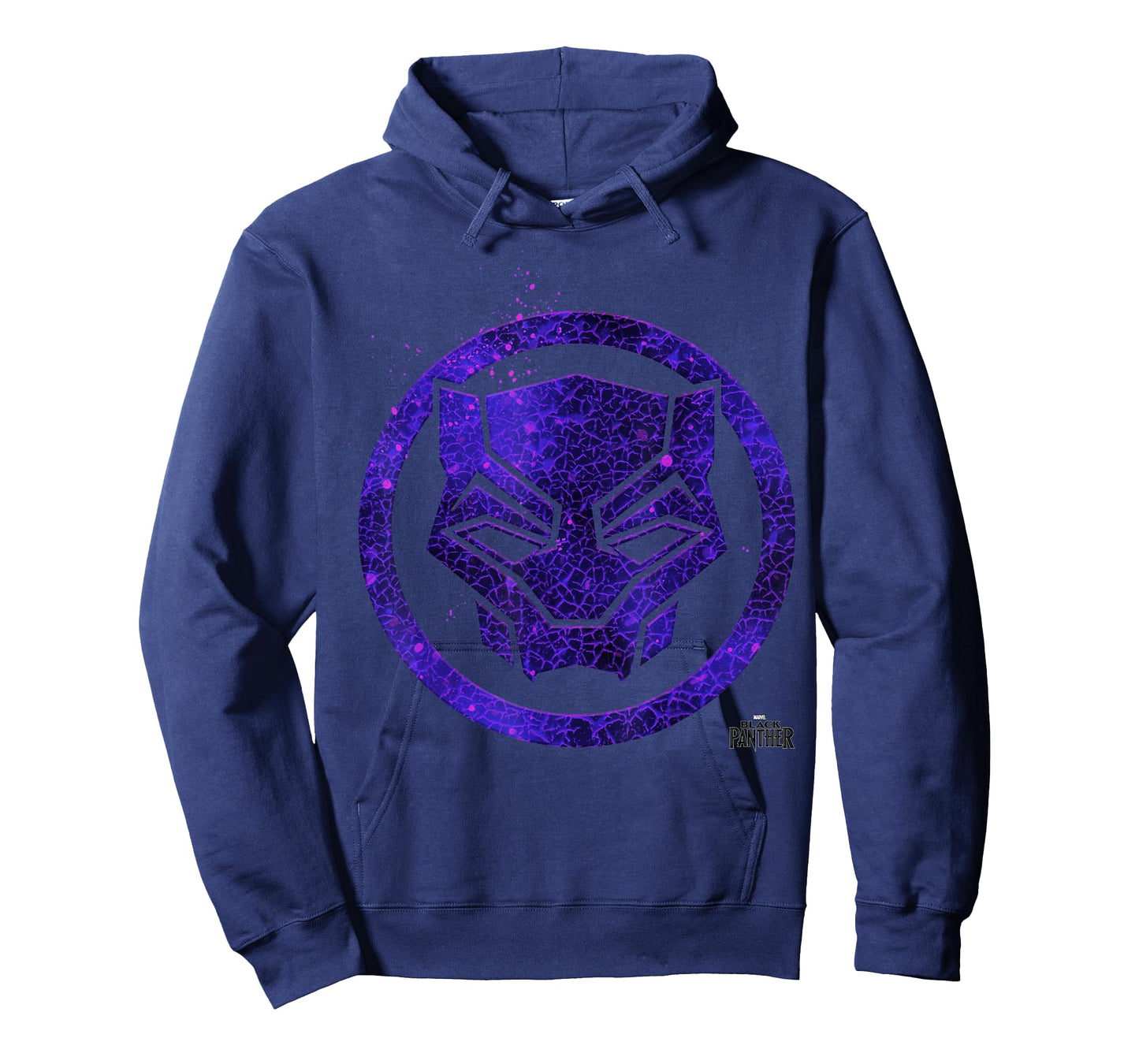 Marvel Black Panther Movie Purple Splatter Icon T-Shirt