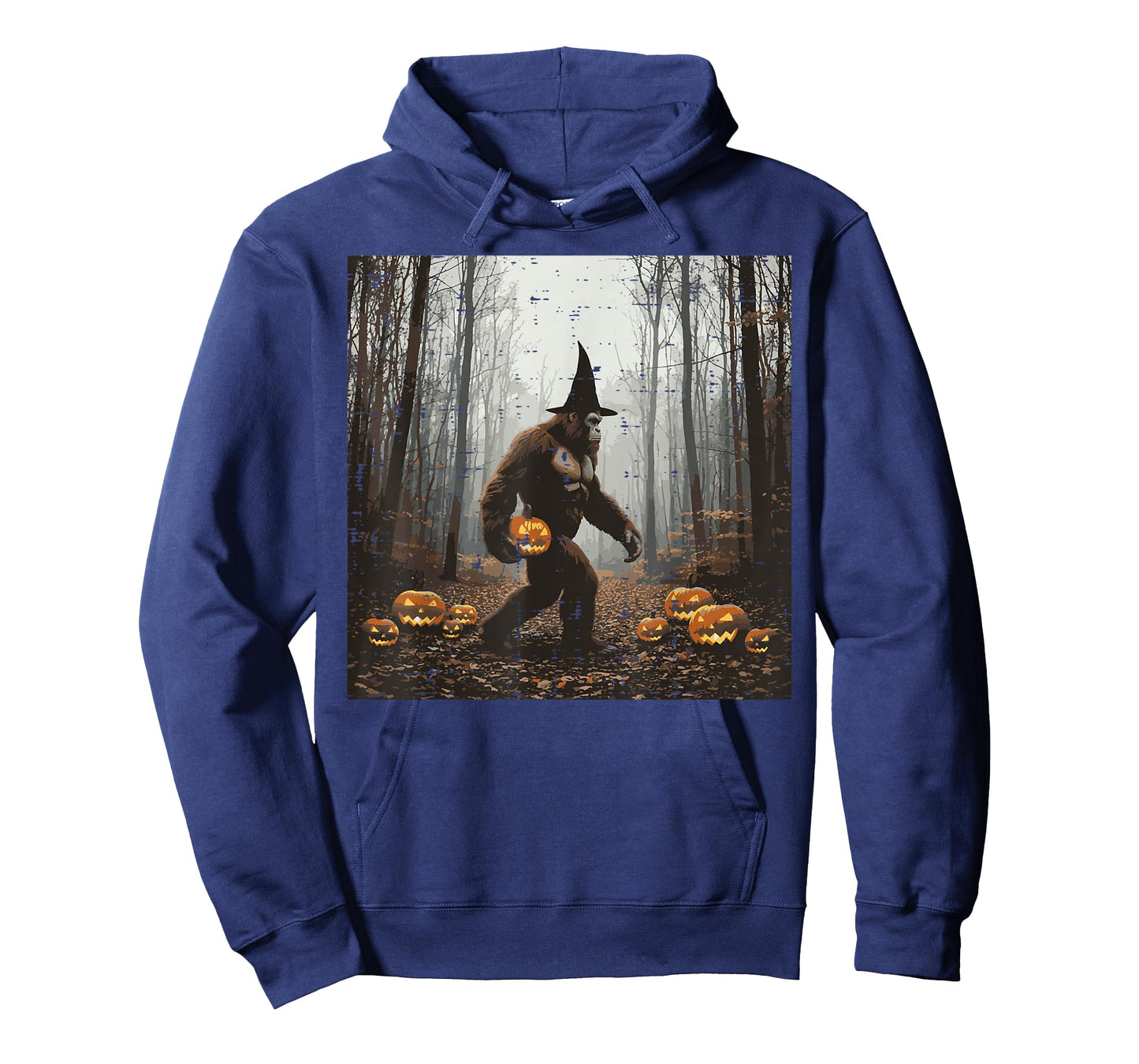 Halloween Bigfoot Forest Pumpkin Sasquatch Costume Men Women T-Shirt