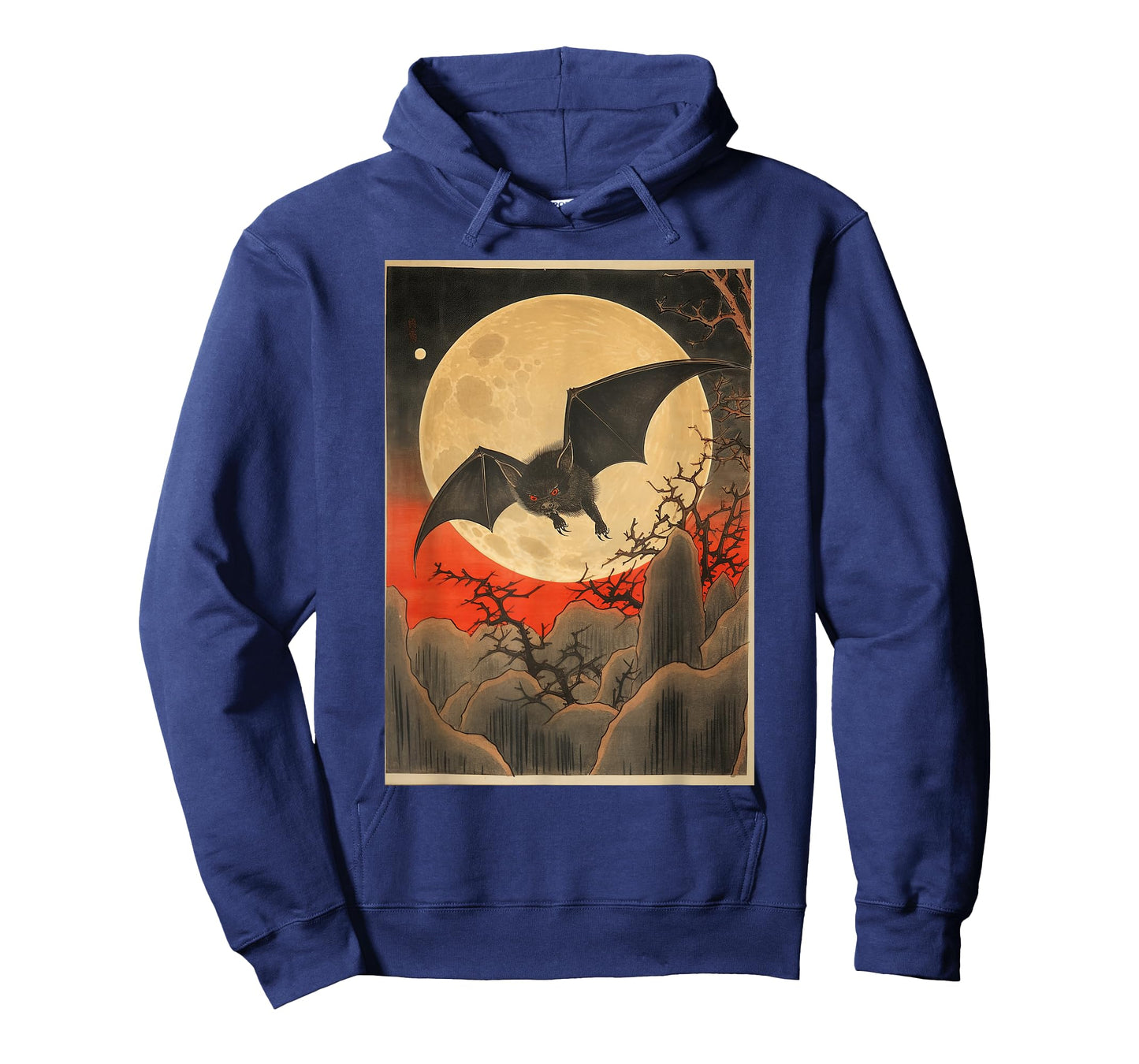 Japanese Woodblock Art 1905 Bat in Moon Meiji Era T-Shirt
