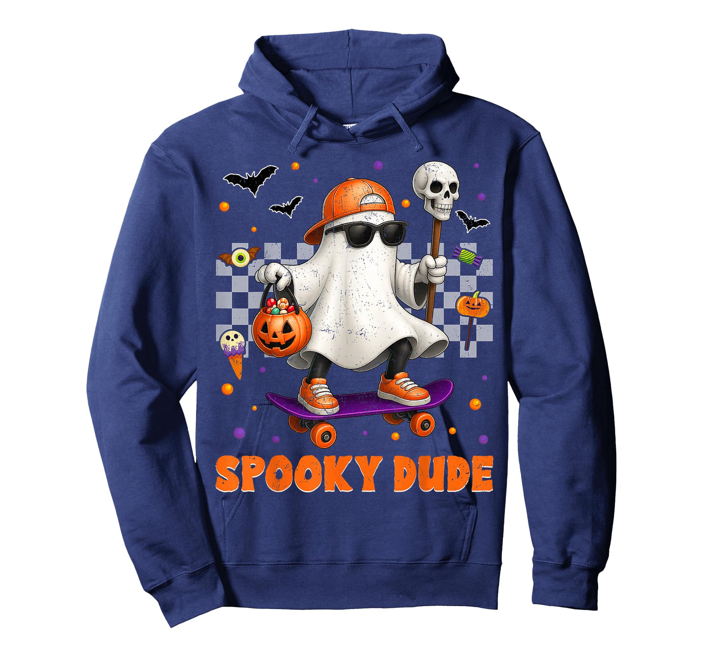 Spooky Dude Boo Ghost Halloween For Boys Kids Toddlers T-Shirt